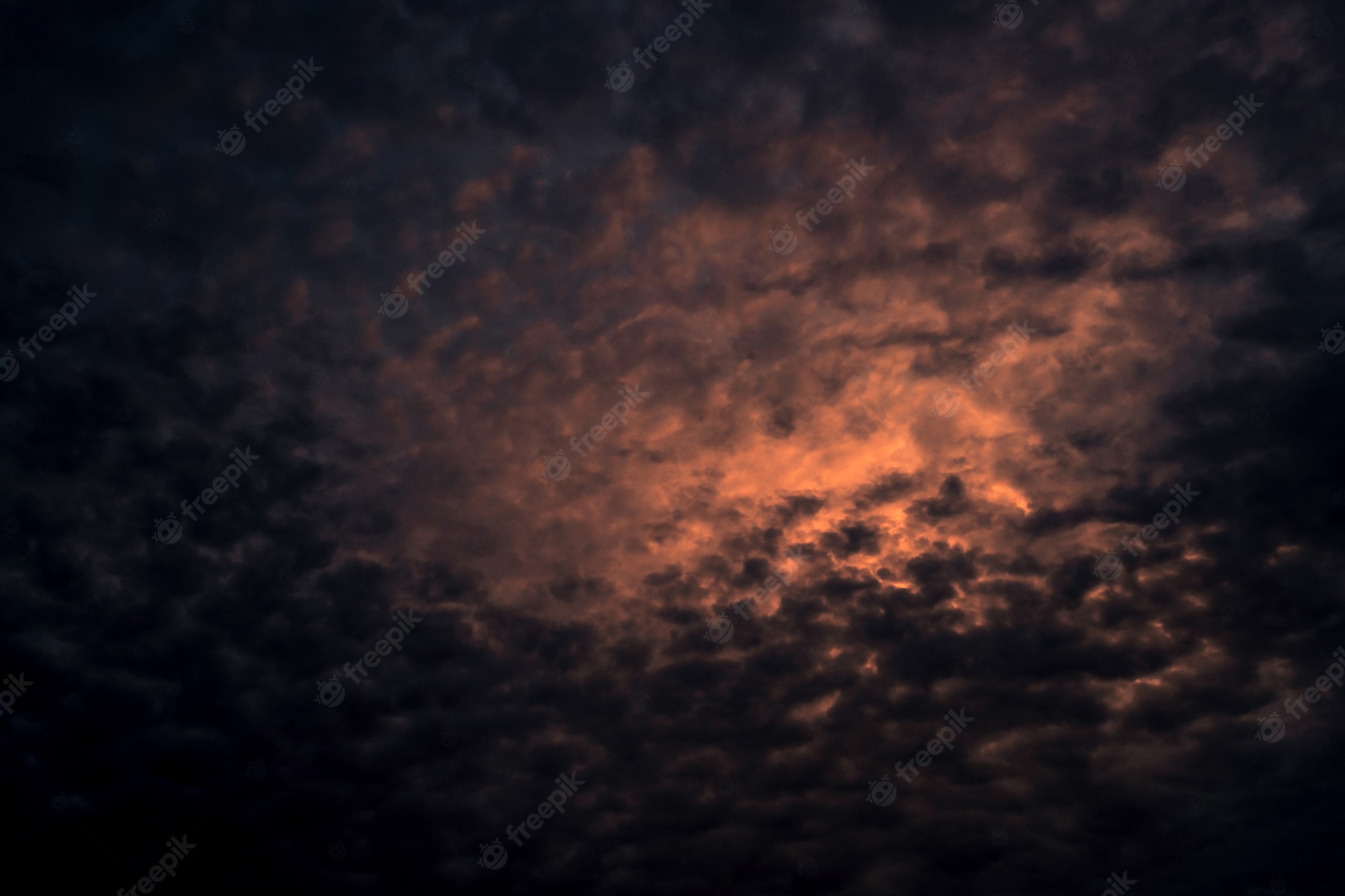 Dusky Cloudy Sunset Wallpapers