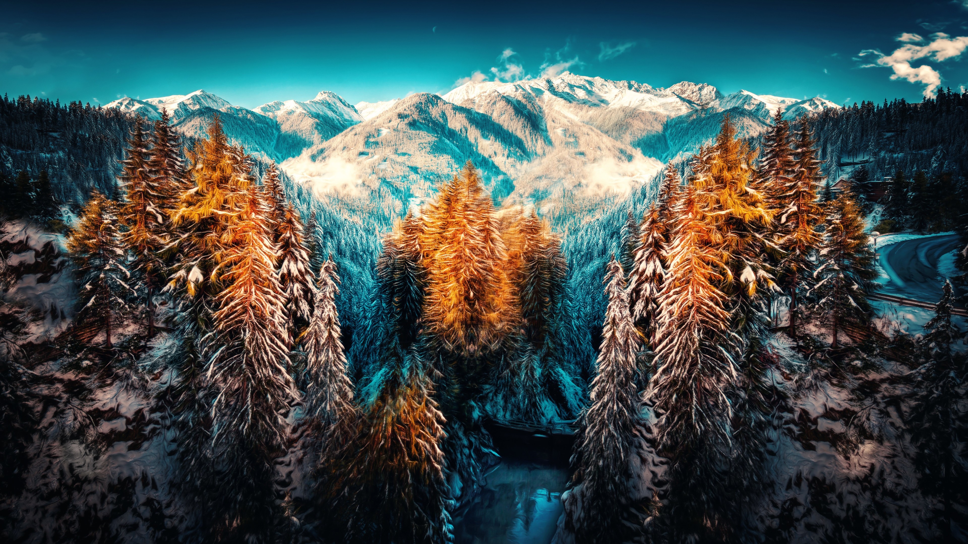 Forest Mountains Wallpapers