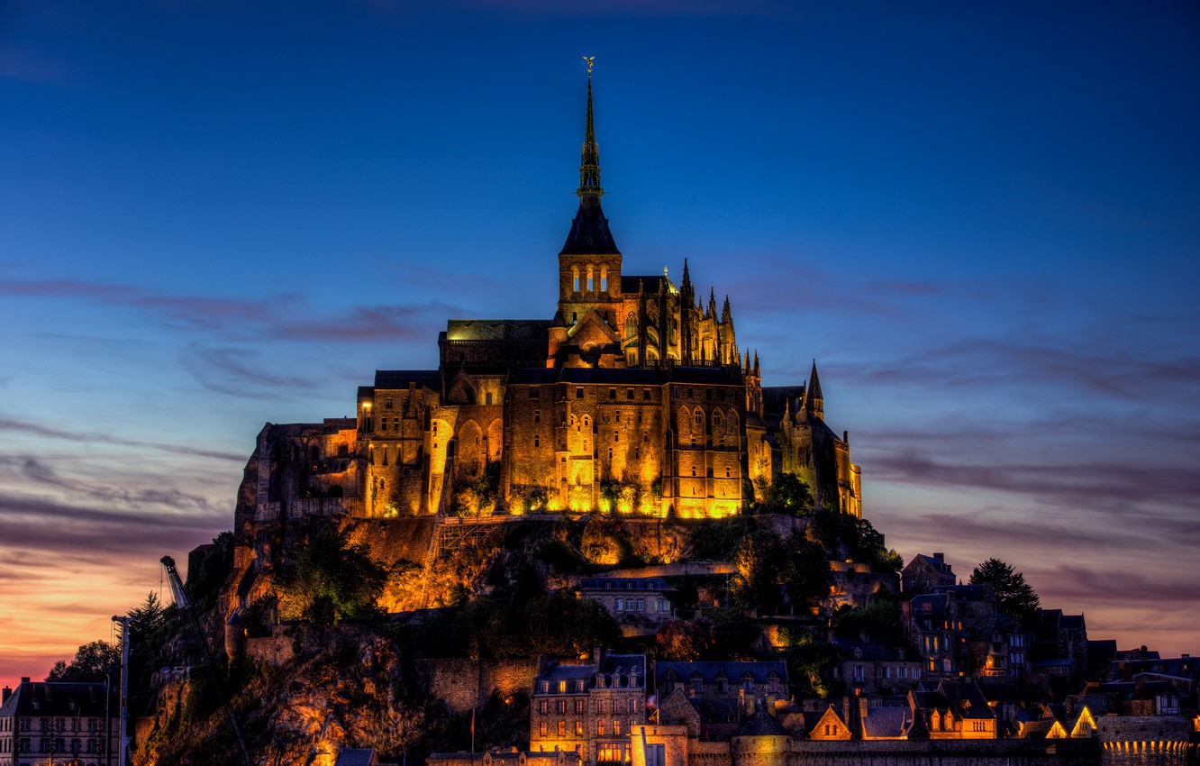 France Mont Saint Michel Sunset Wallpapers