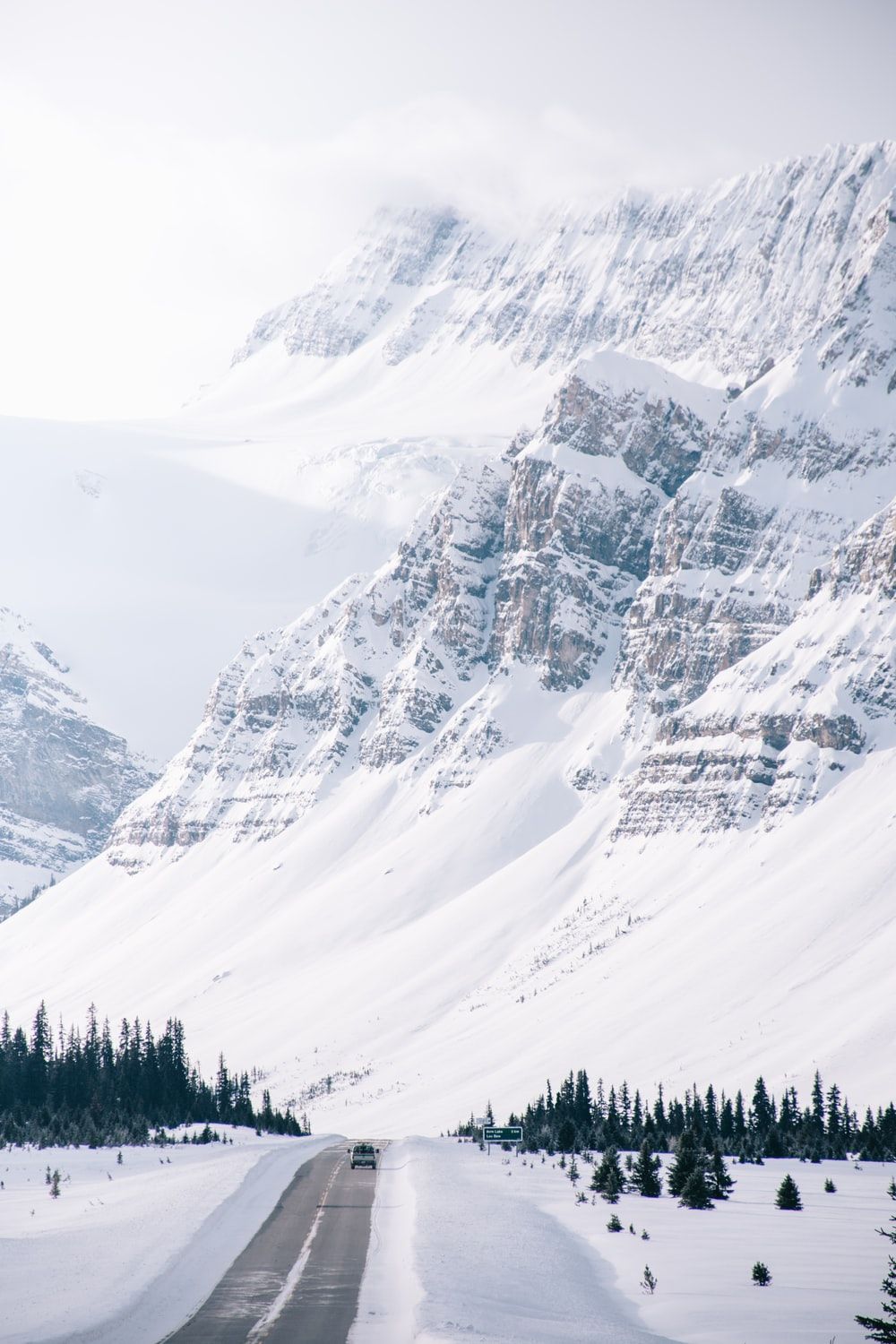 Glacier Hills At Winter Wallpapers