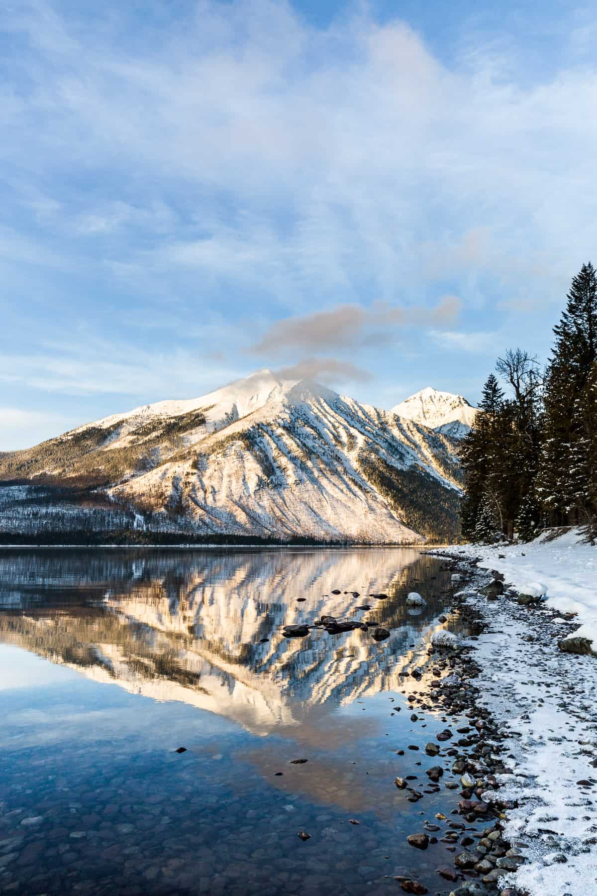 Glacier Hills At Winter Wallpapers