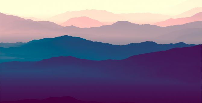 Gradient Mountains Wallpapers