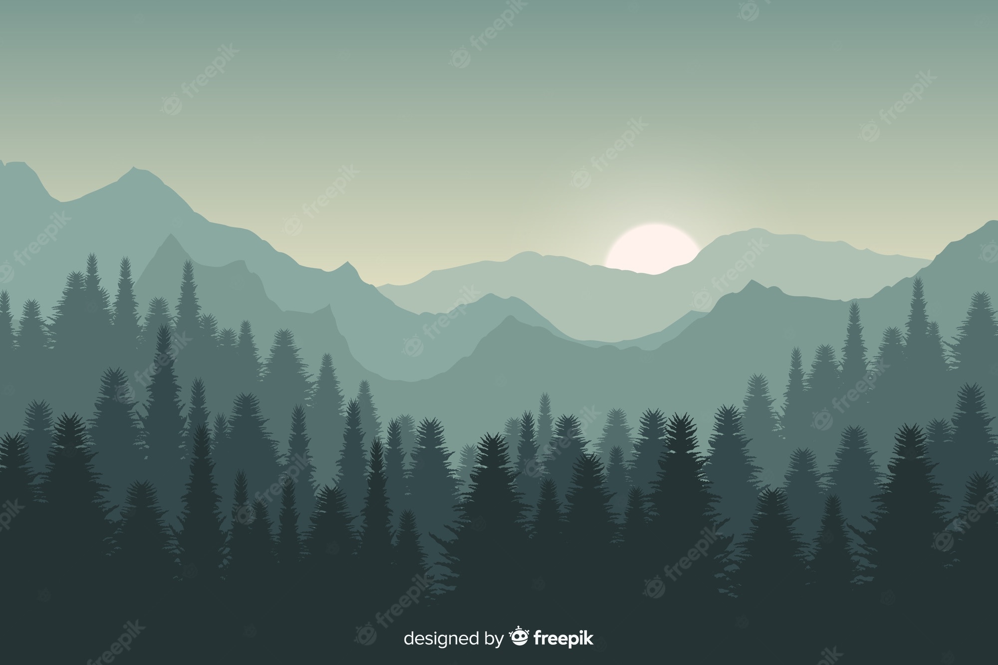 Gradient Mountains Wallpapers