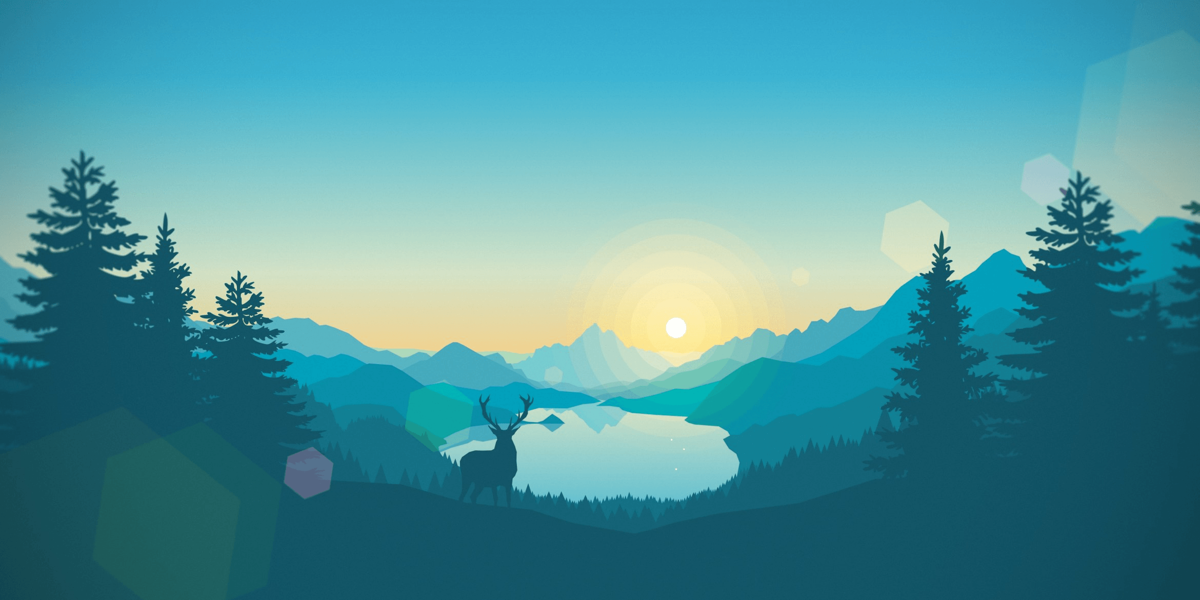 Gradient Mountains Wallpapers