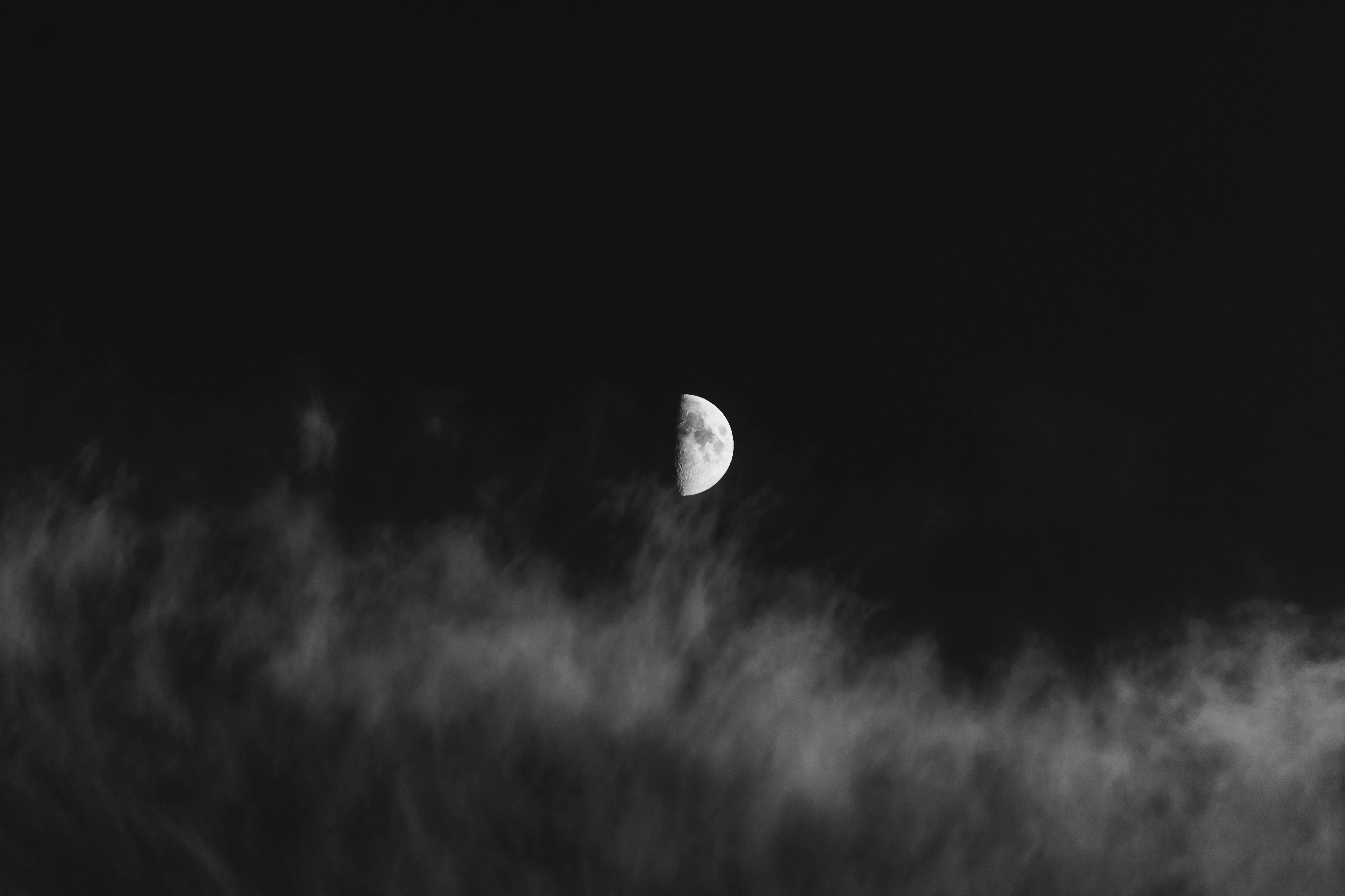 Half Moon Dark Night Wallpapers