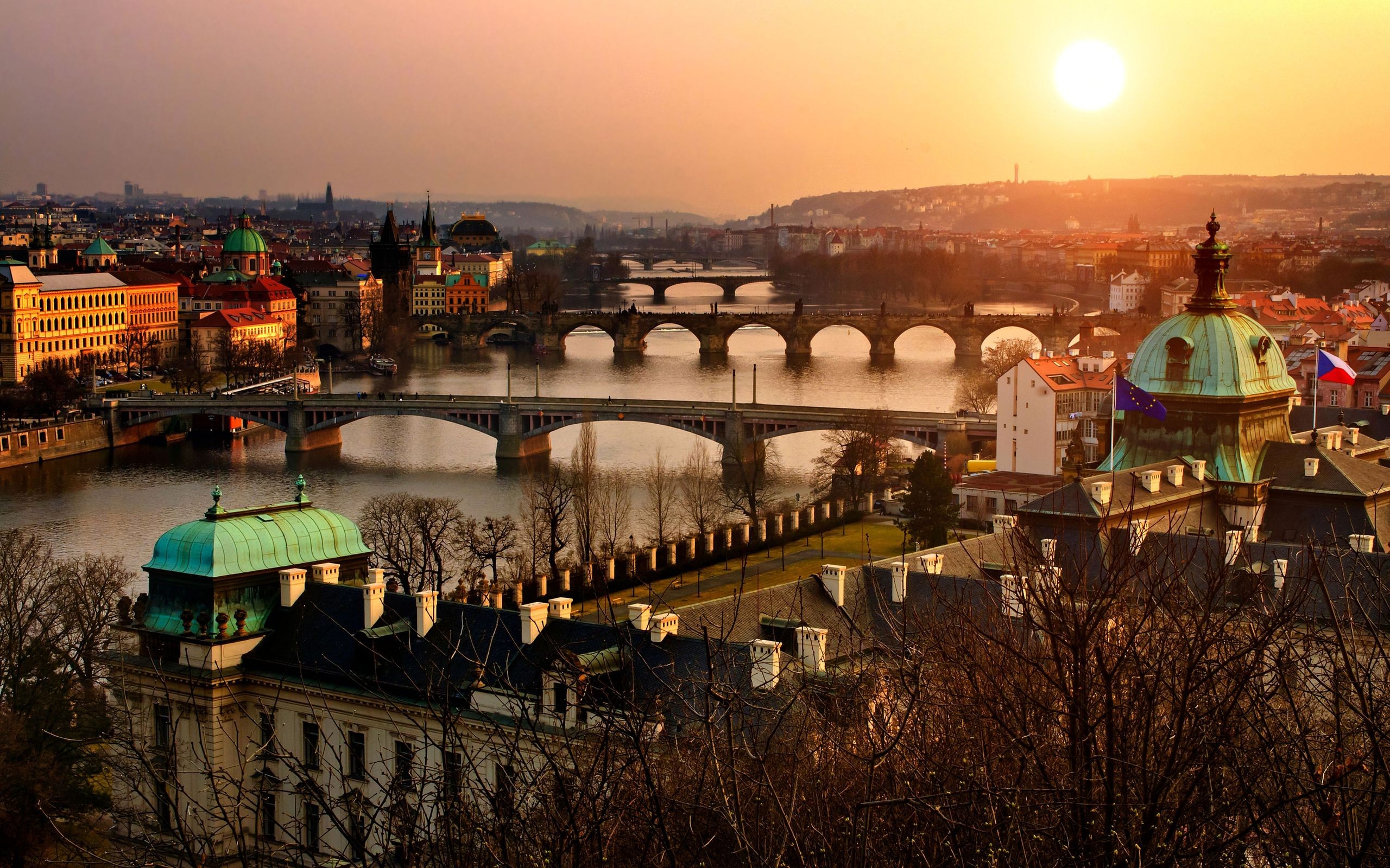 Hazmburk Czech Republic Castle Hill In Sunset Wallpapers