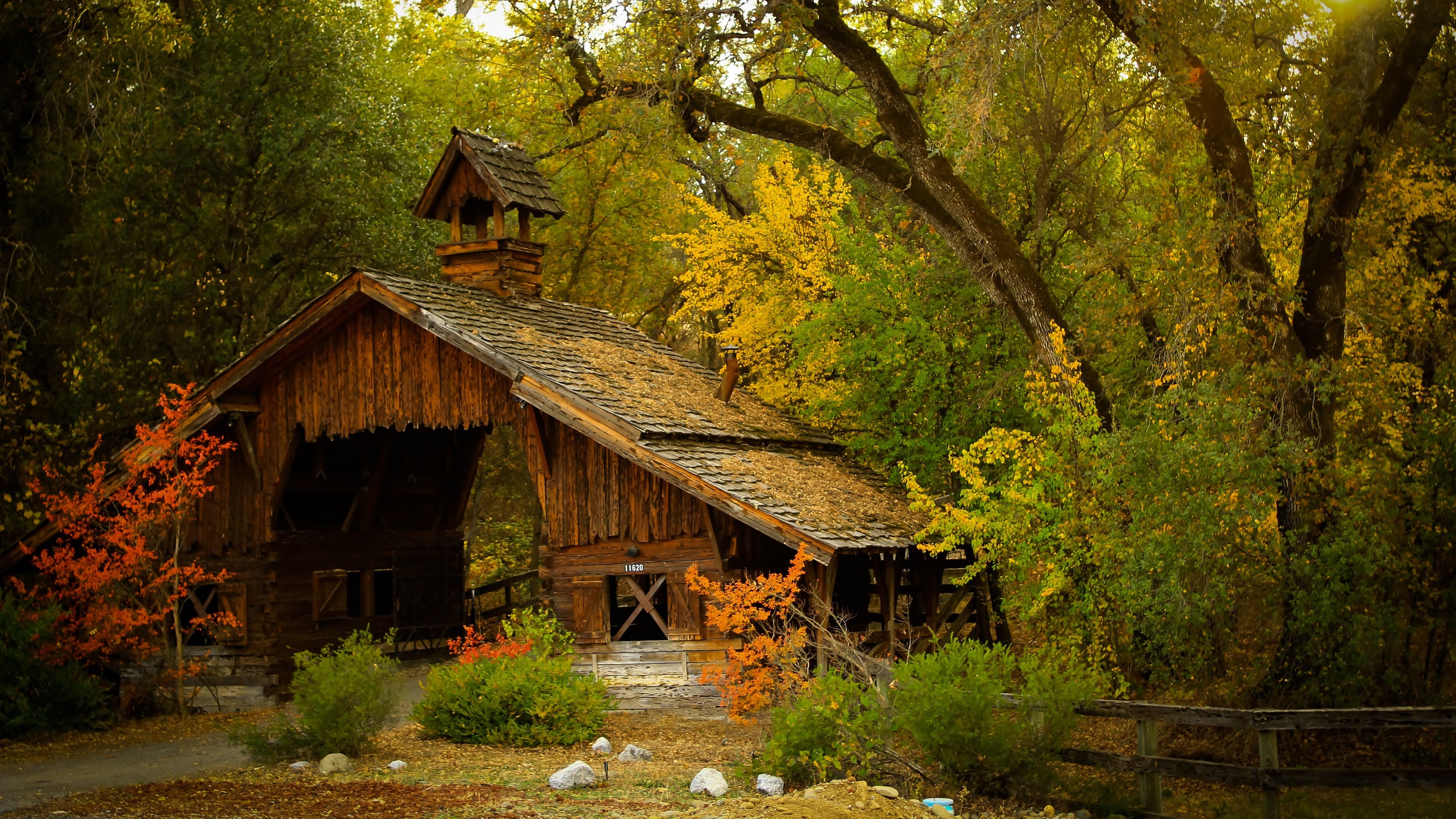 House In The Mountains Sunlight Nature Landscape Wallpapers