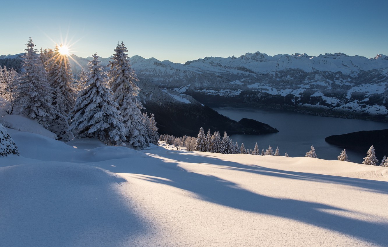 Lake Lucern Landscape Mountains Wallpapers