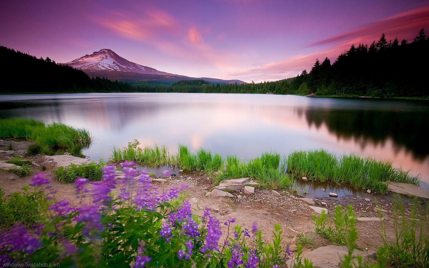 Lake Near Beautiful Landscape Mountains Wallpapers