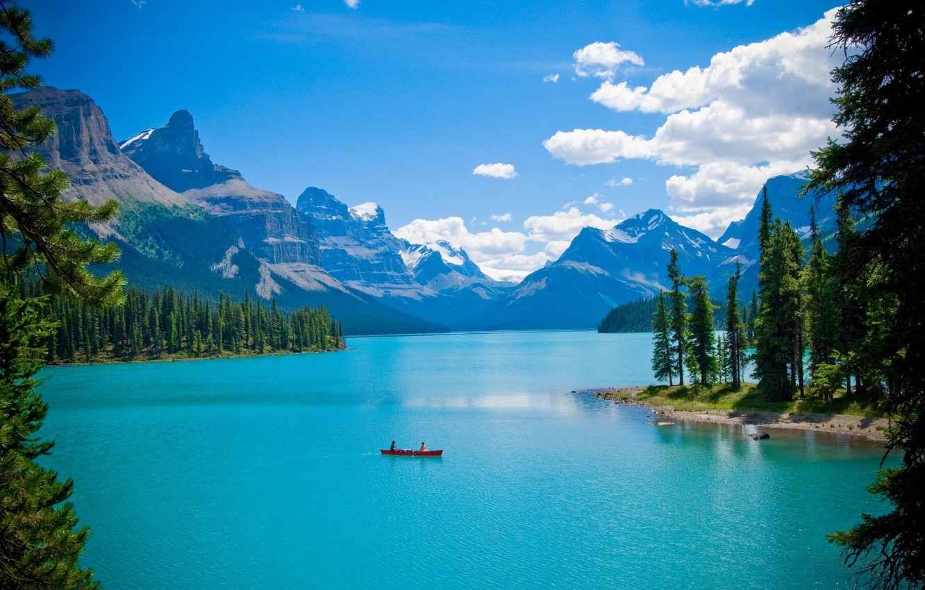 Lake Near Beautiful Landscape Mountains Wallpapers