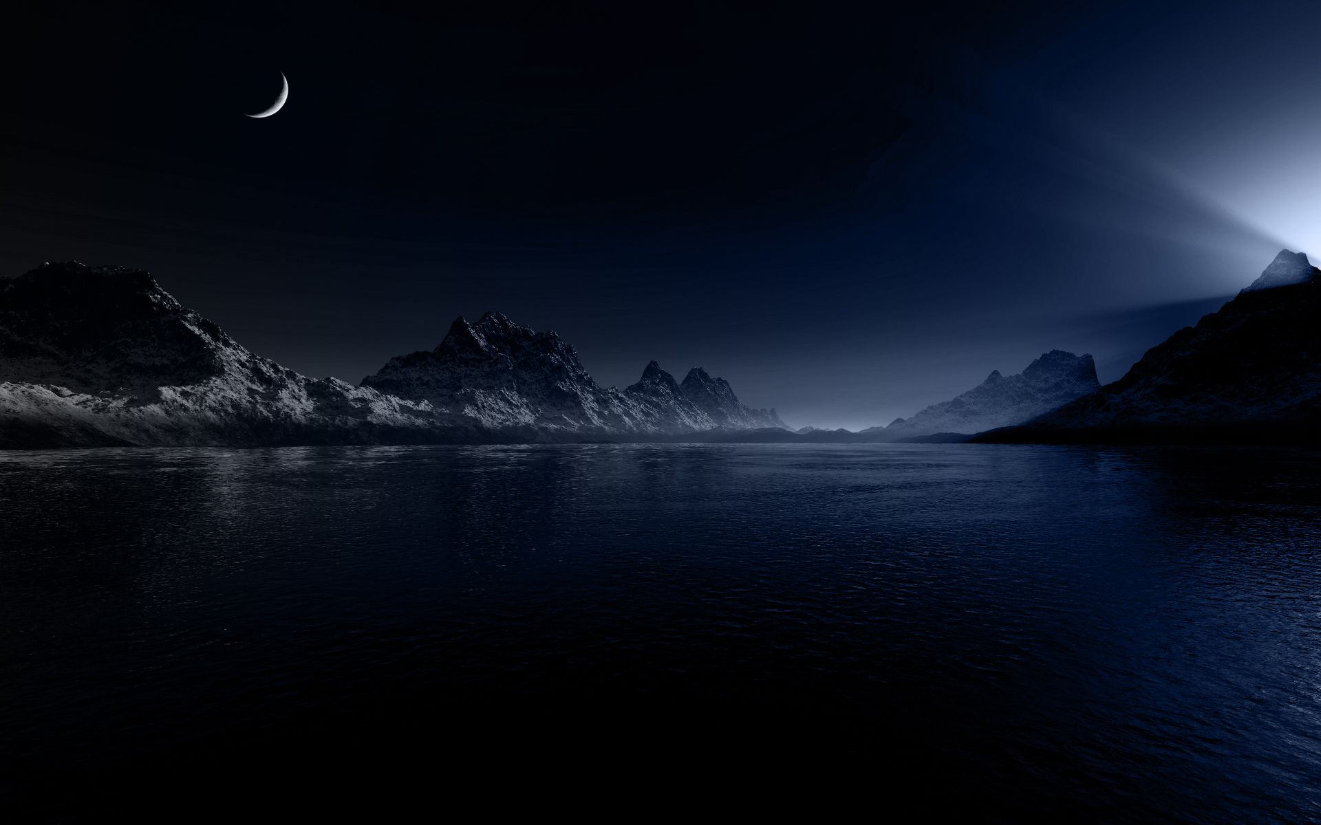 Landscap Scenery At Night Wallpapers