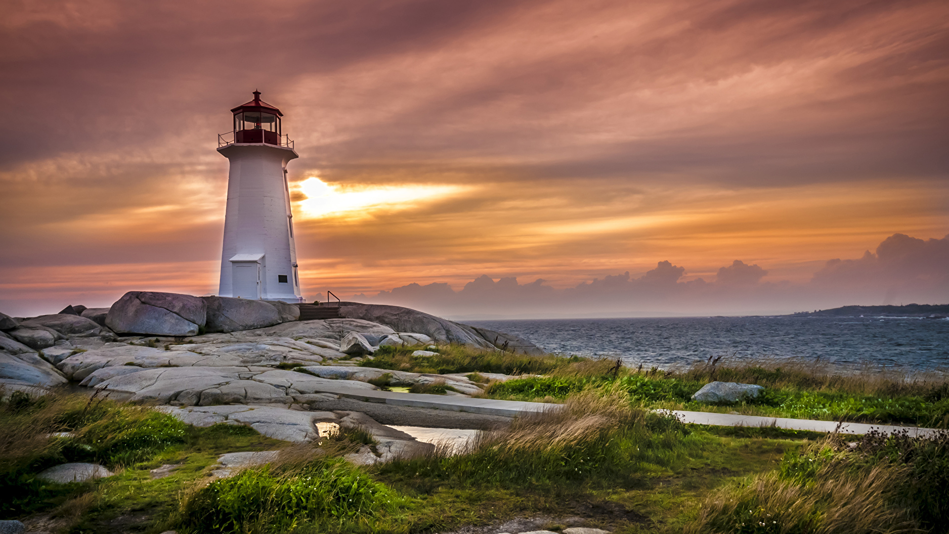 Lighthouse At Sunsrise Wallpapers