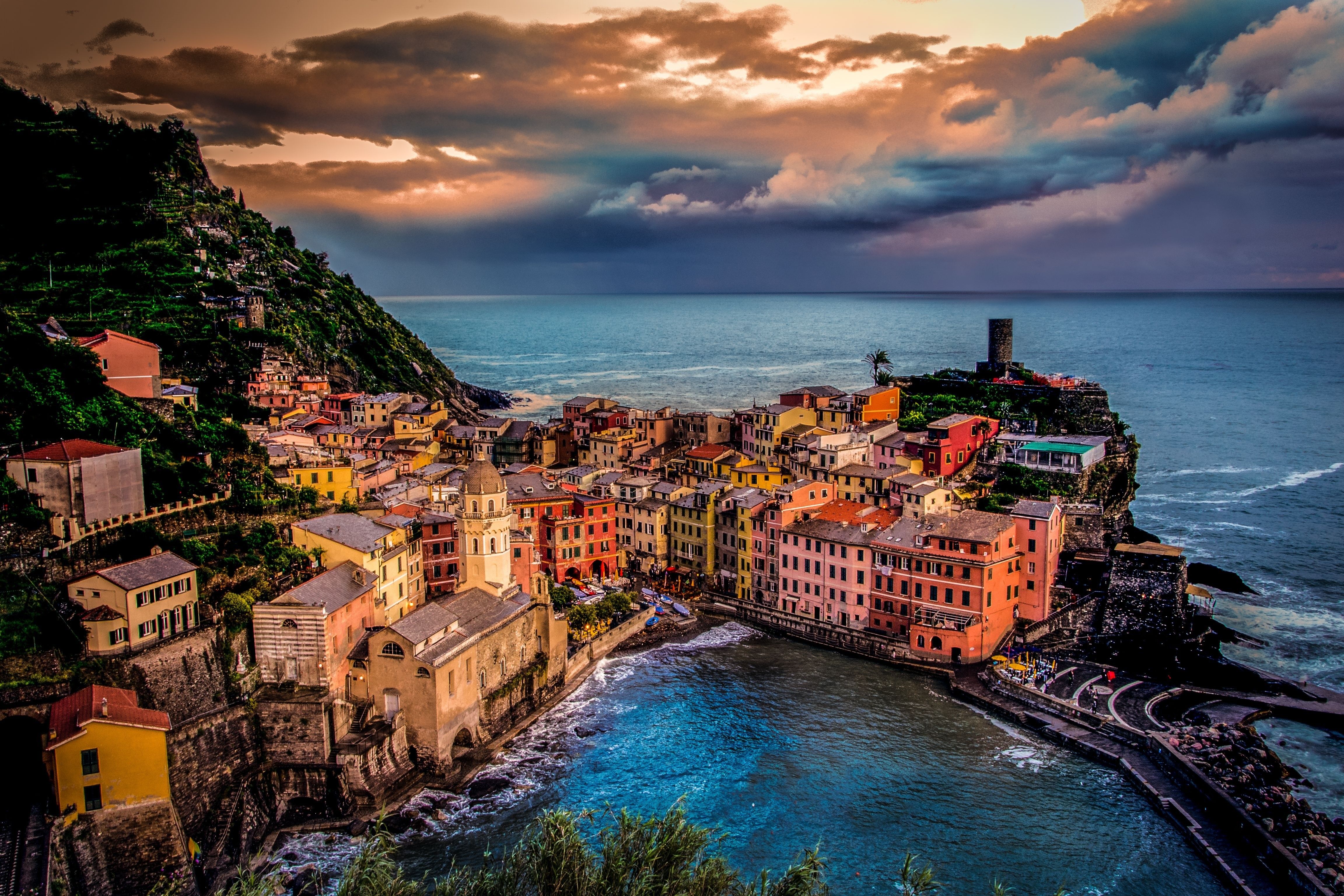 Liguria Vernazza Italy Wallpapers