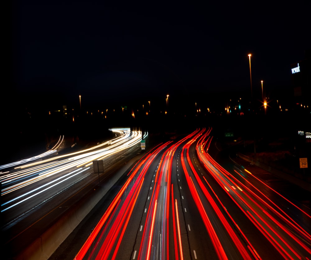 Long Exposure Snow Road Wallpapers