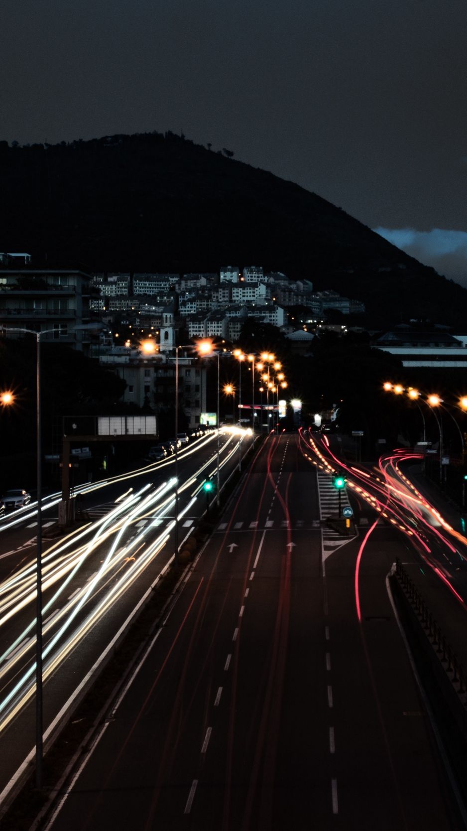 Long Exposure Snow Road Wallpapers