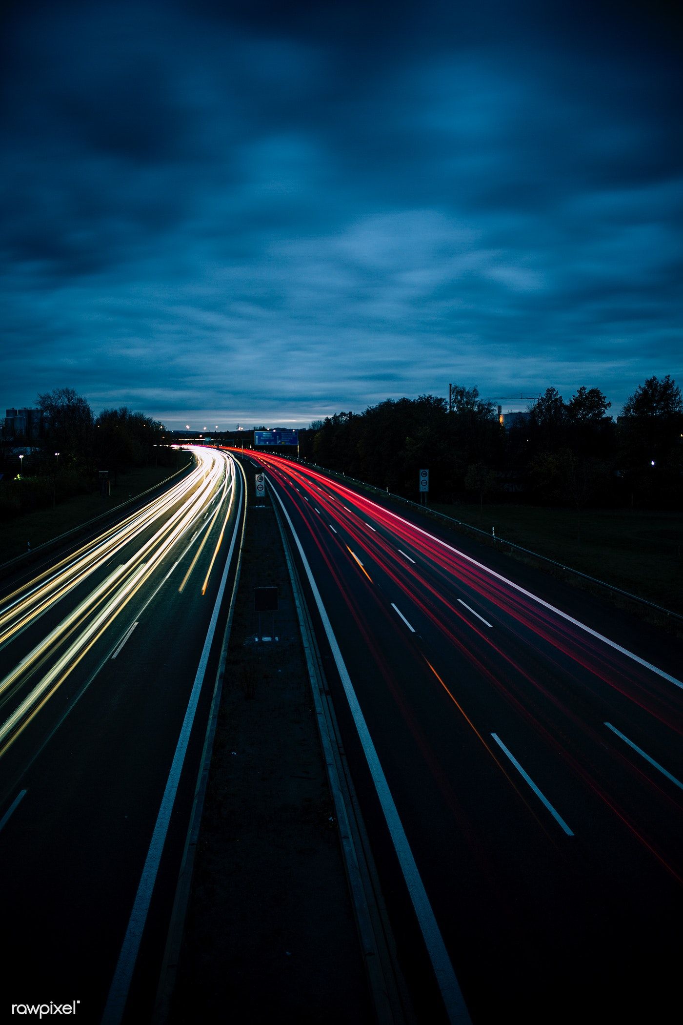 Long Exposure Snow Road Wallpapers