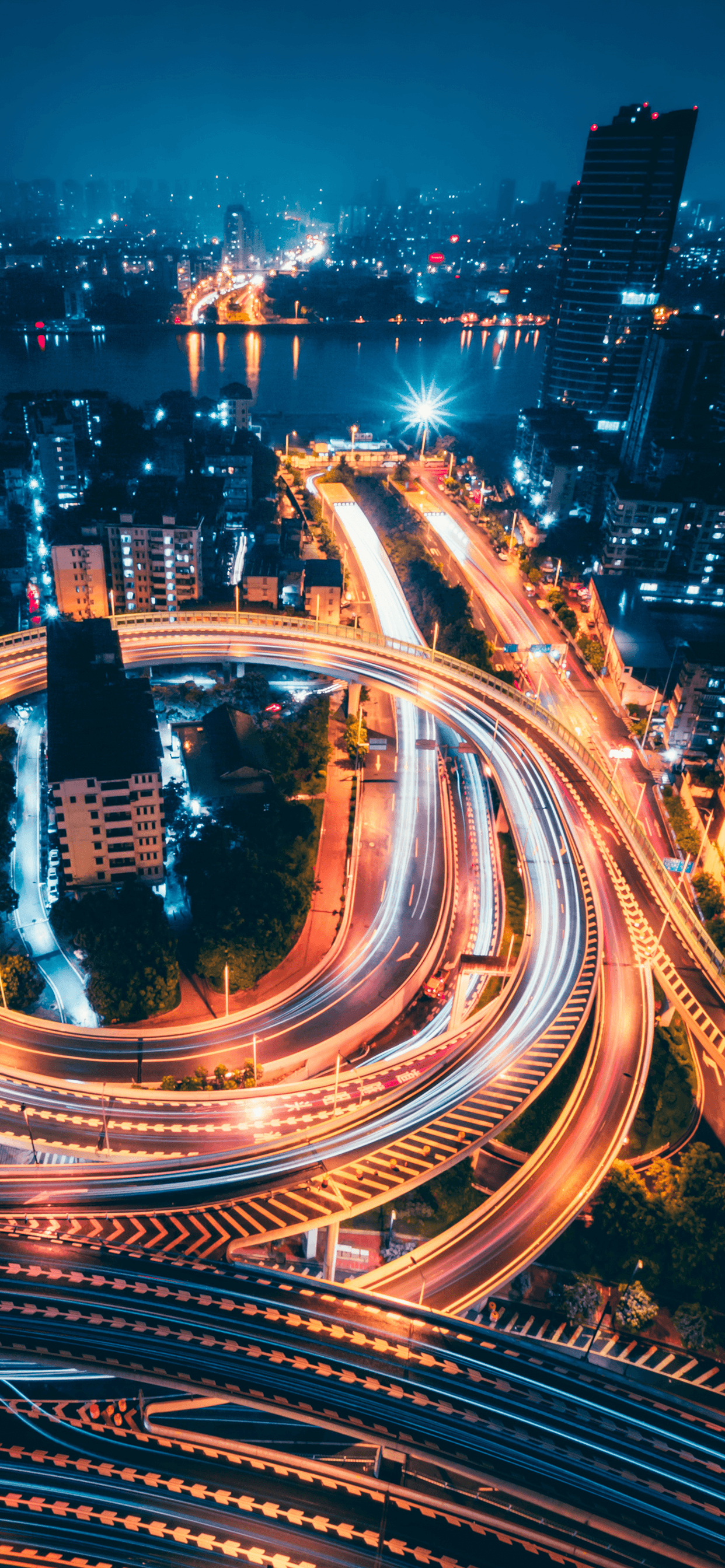 Long Exposure Snow Road Wallpapers