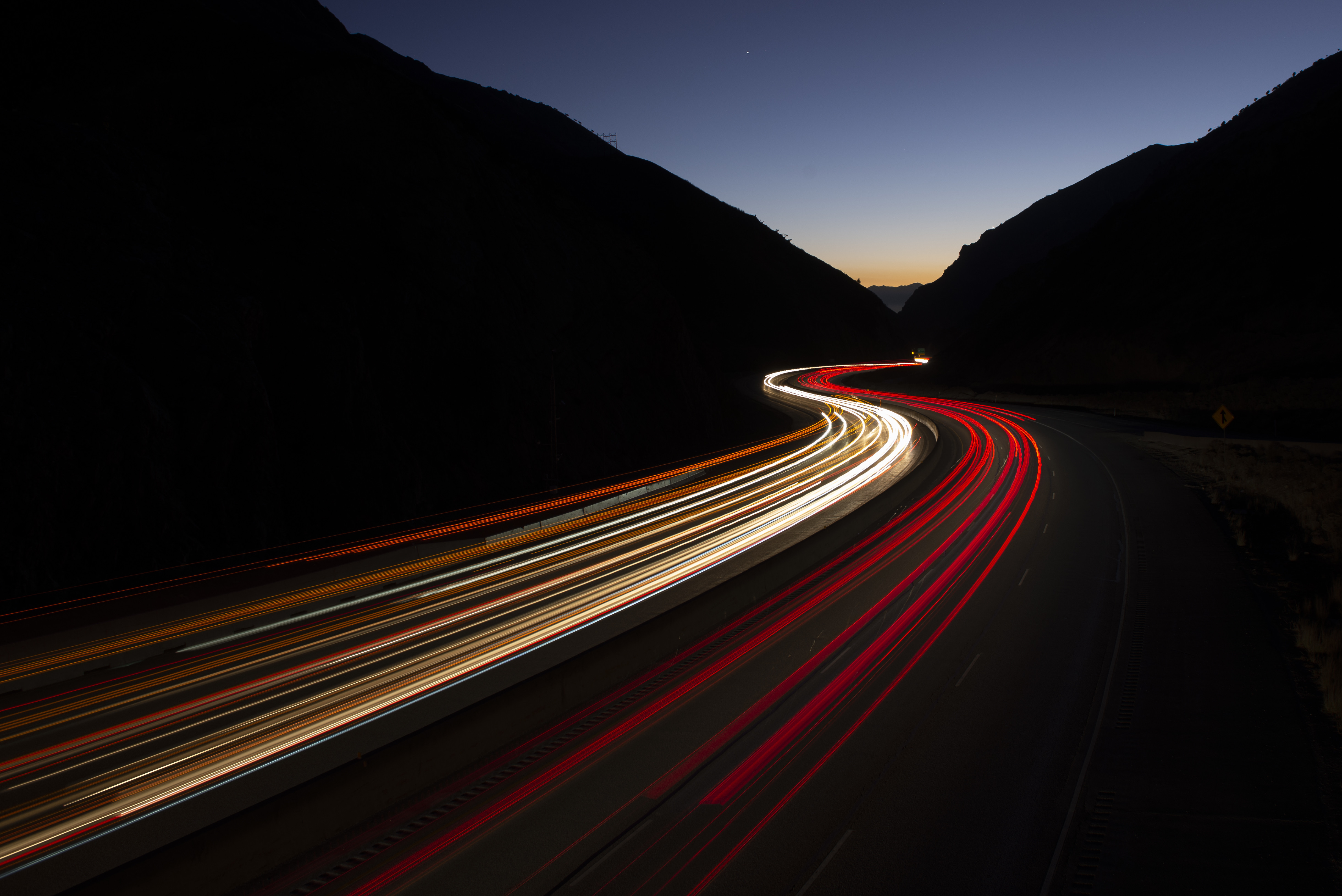 Long Exposure Snow Road Wallpapers