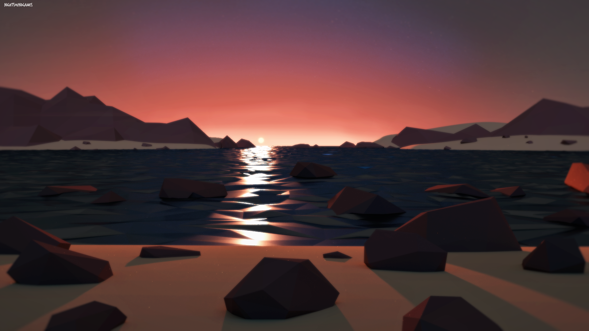 Low Poly Sunset Wallpapers