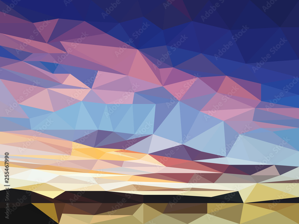 Low Poly Sunset Wallpapers