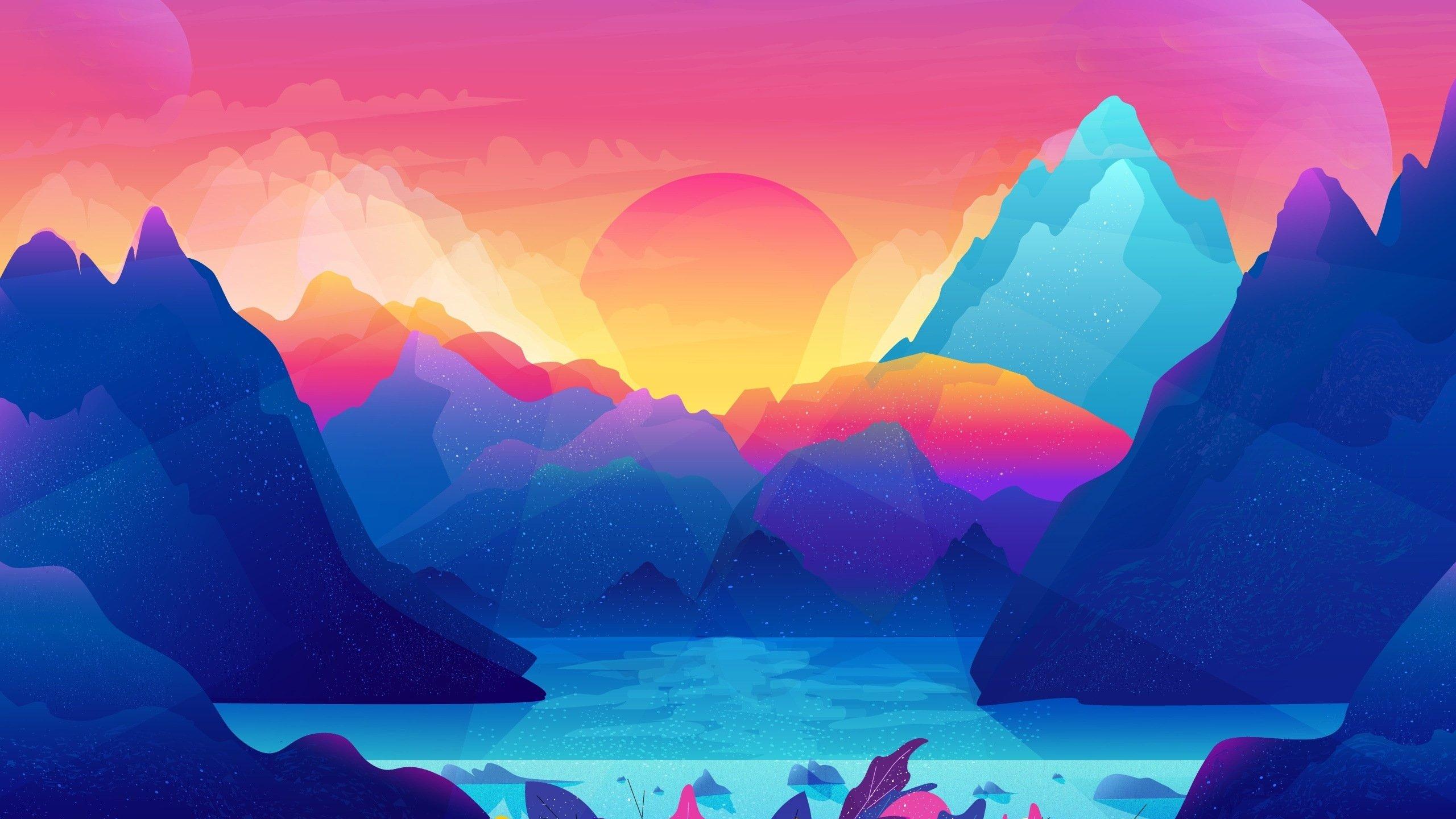 Low Poly Sunset Wallpapers