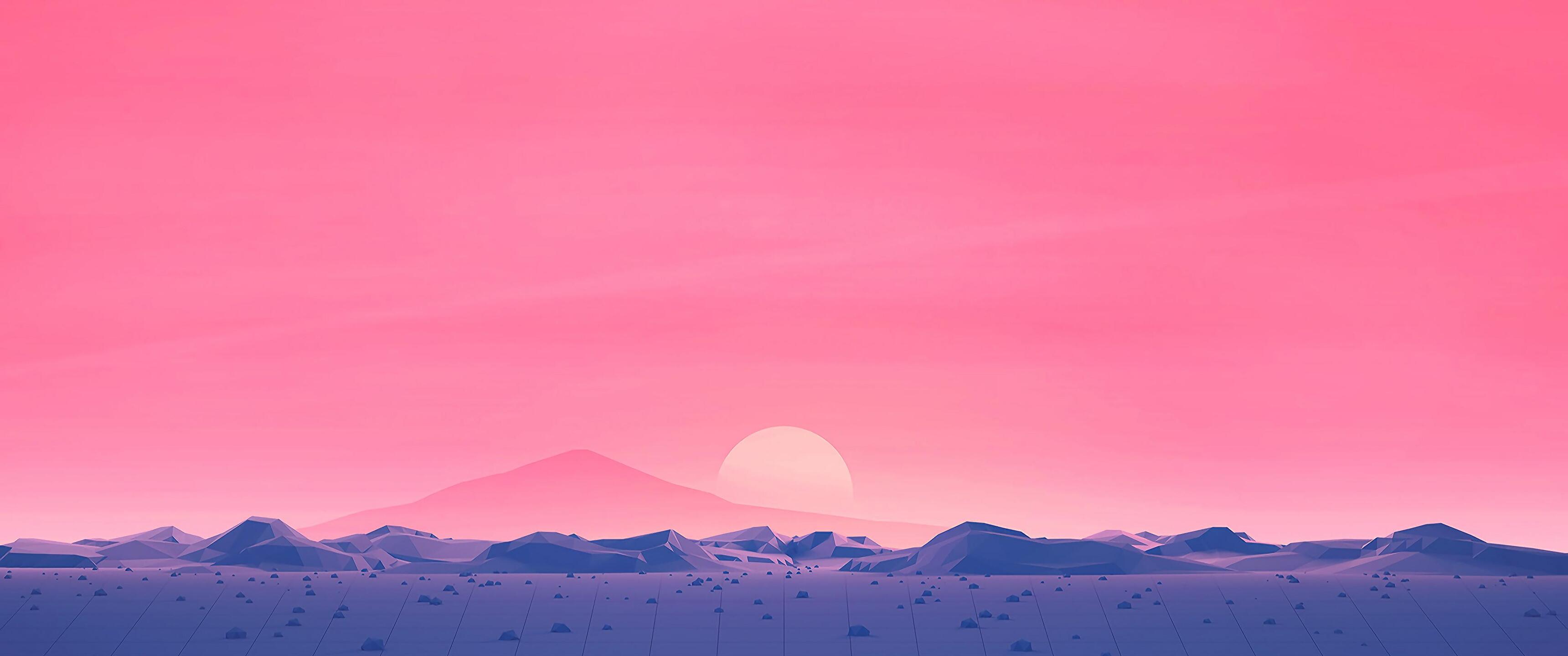 Low Poly Sunset Wallpapers