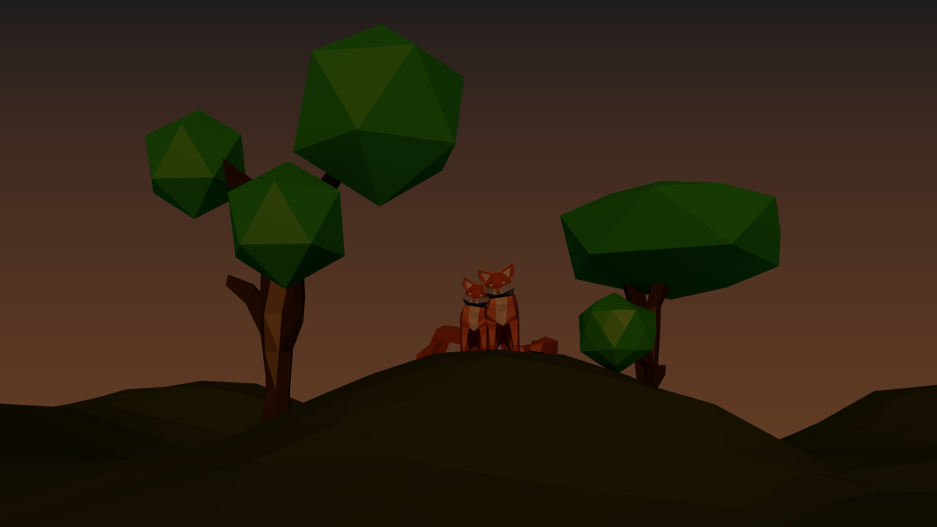 Low Poly Sunset Wallpapers