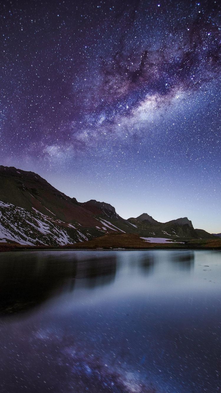 Milky Way And Mountain Reflection Wallpapers