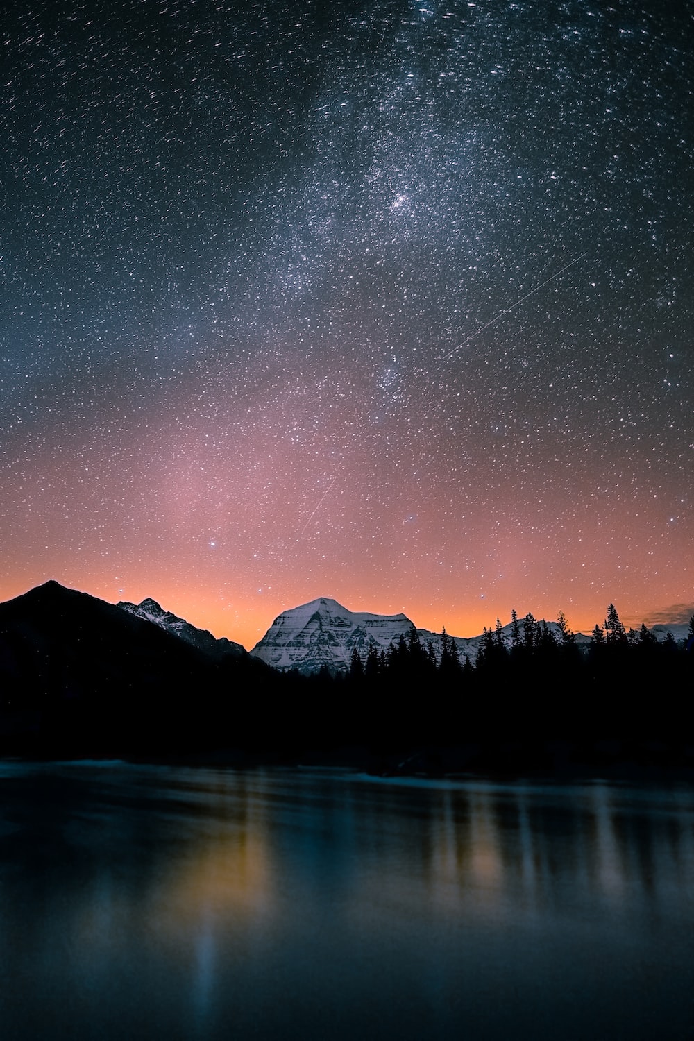 Milky Way And Mountain Reflection Wallpapers