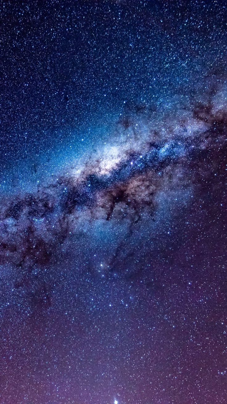 Milky Way Galaxy Purple Night Sky Wallpapers