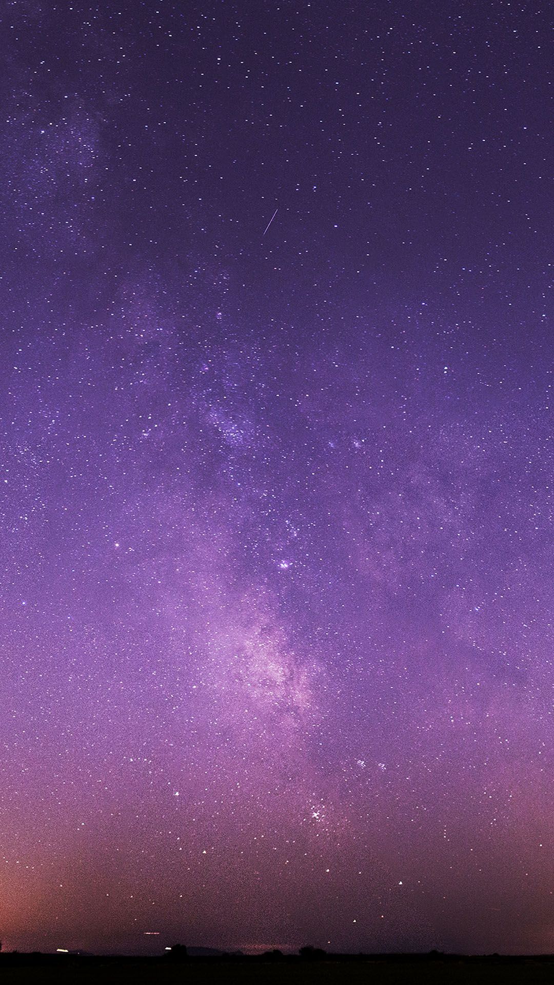 Milky Way Galaxy Purple Night Sky Wallpapers