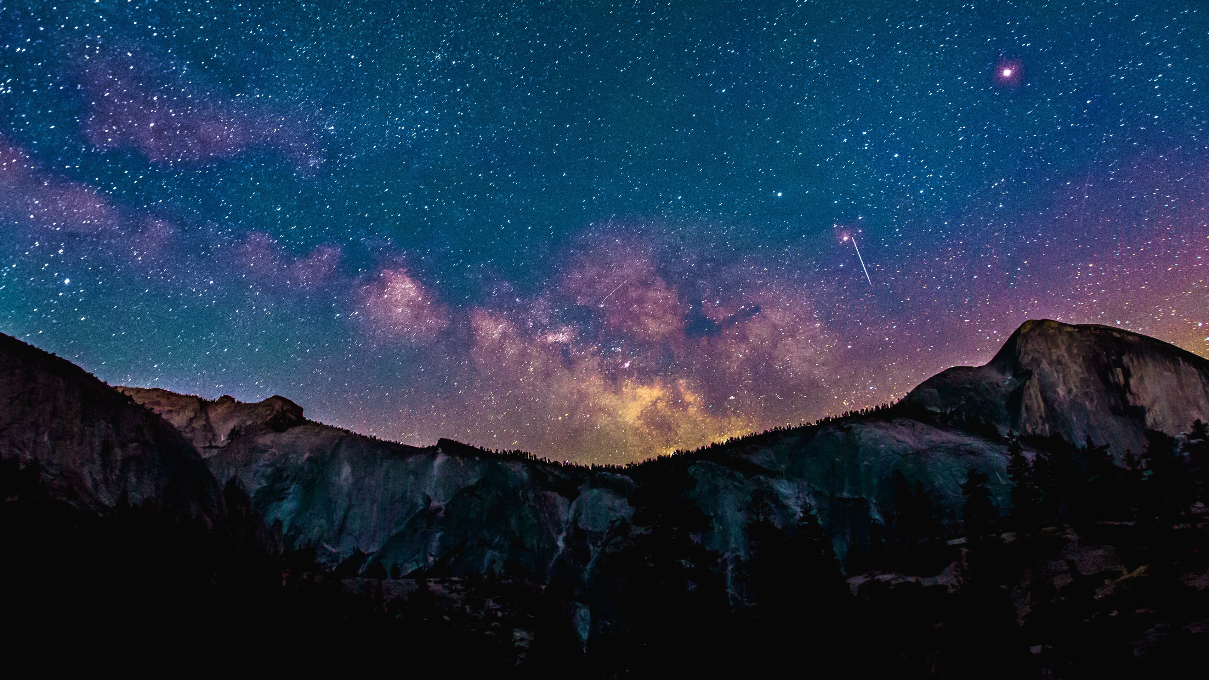 Milky Way Mountains Wallpapers