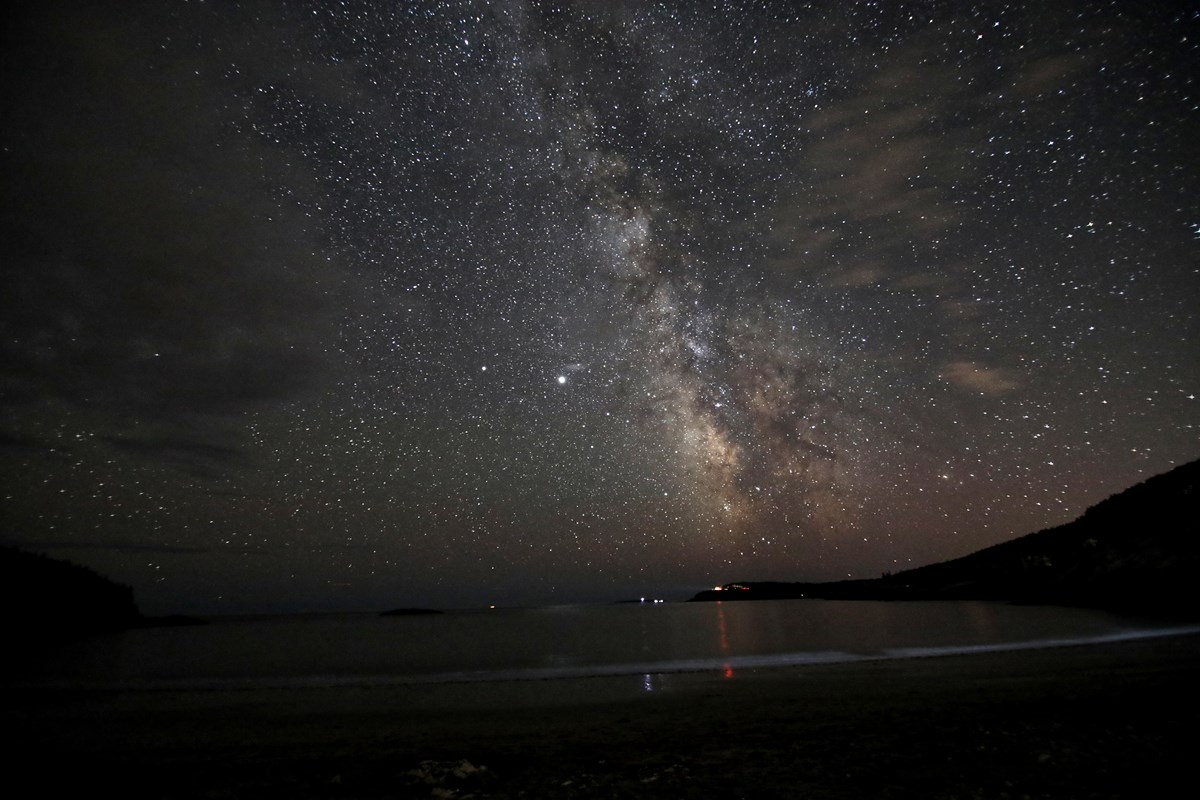 Milky Way Over Otter Cliffs Wallpapers