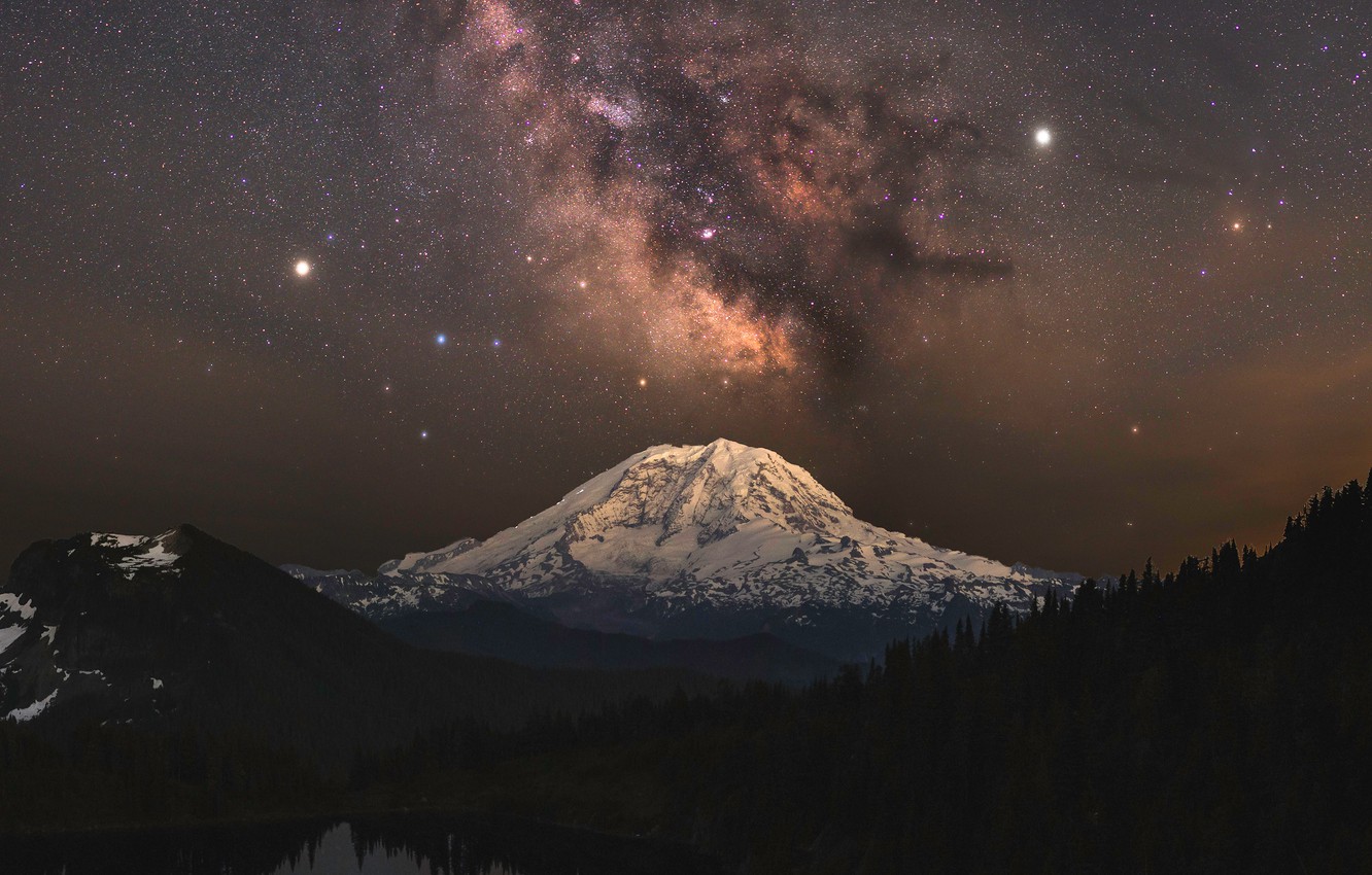 Milky Way Reflection Lake Wallpapers