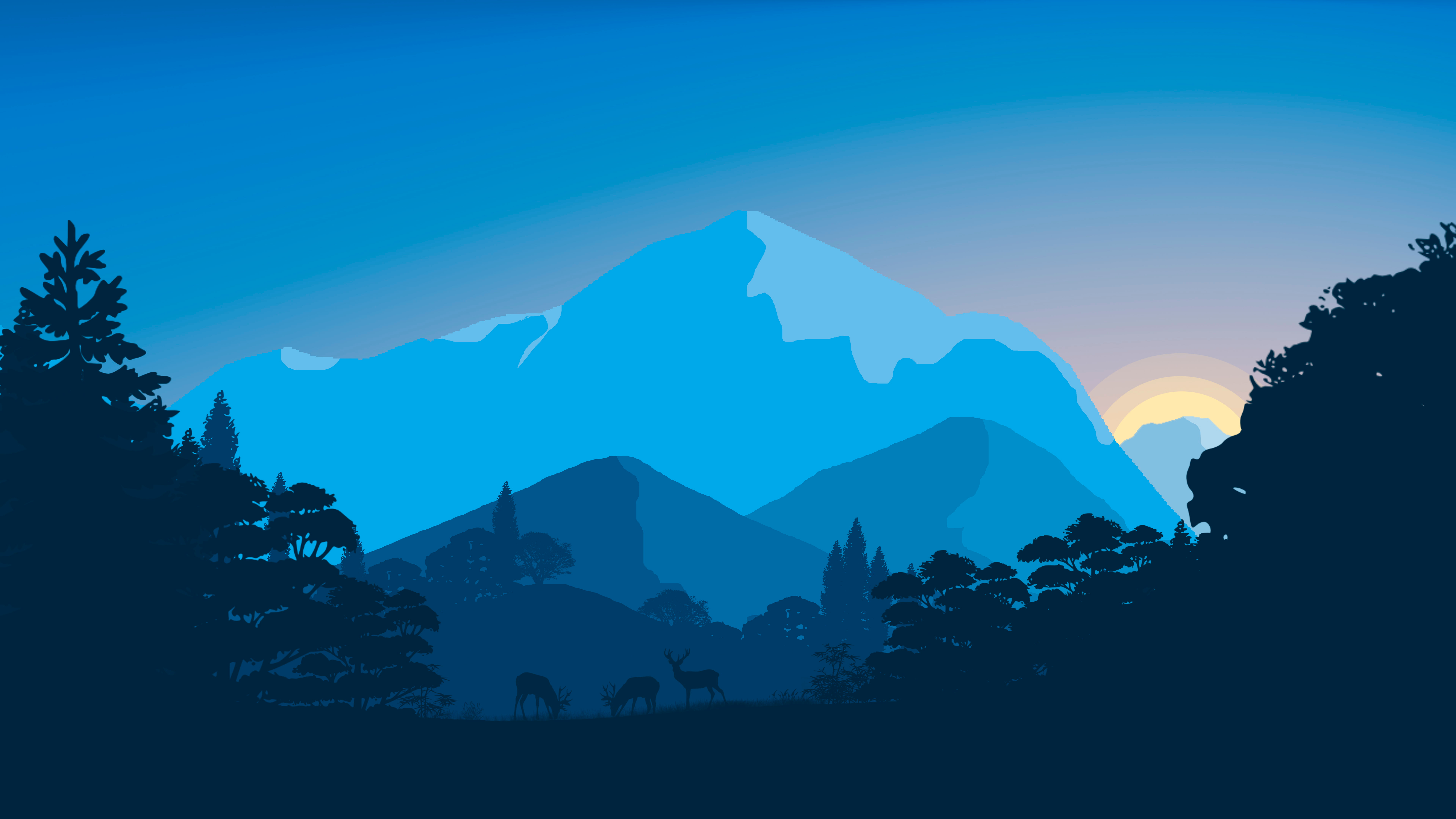 Minimalist 8K Hd Sunset Wallpapers