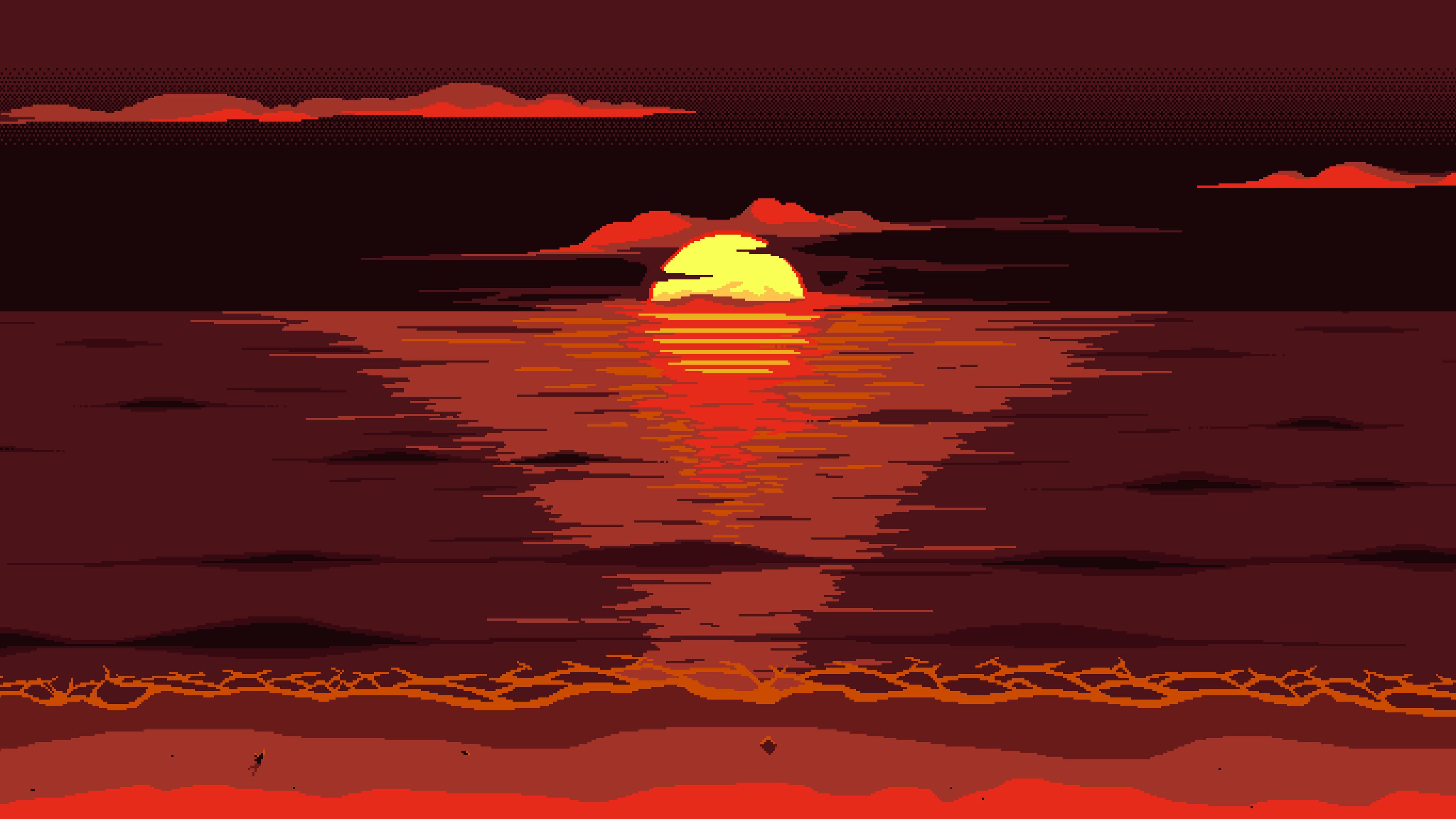 Minimalist 8K Hd Sunset Wallpapers