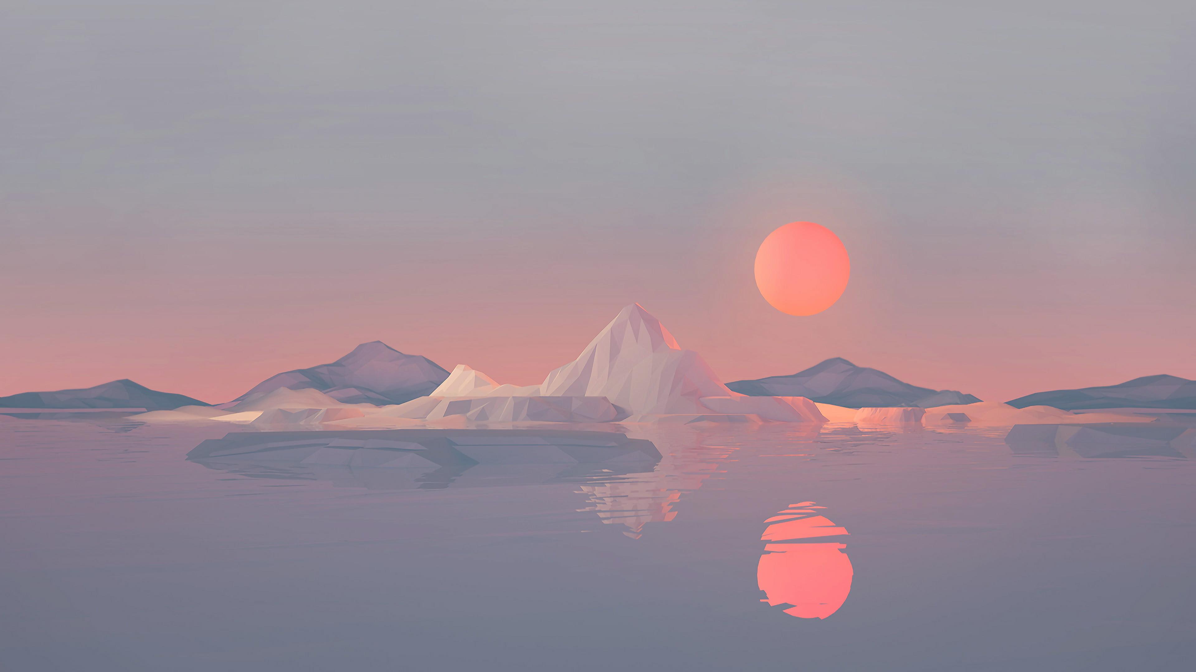 Minimalist 8K Hd Sunset Wallpapers