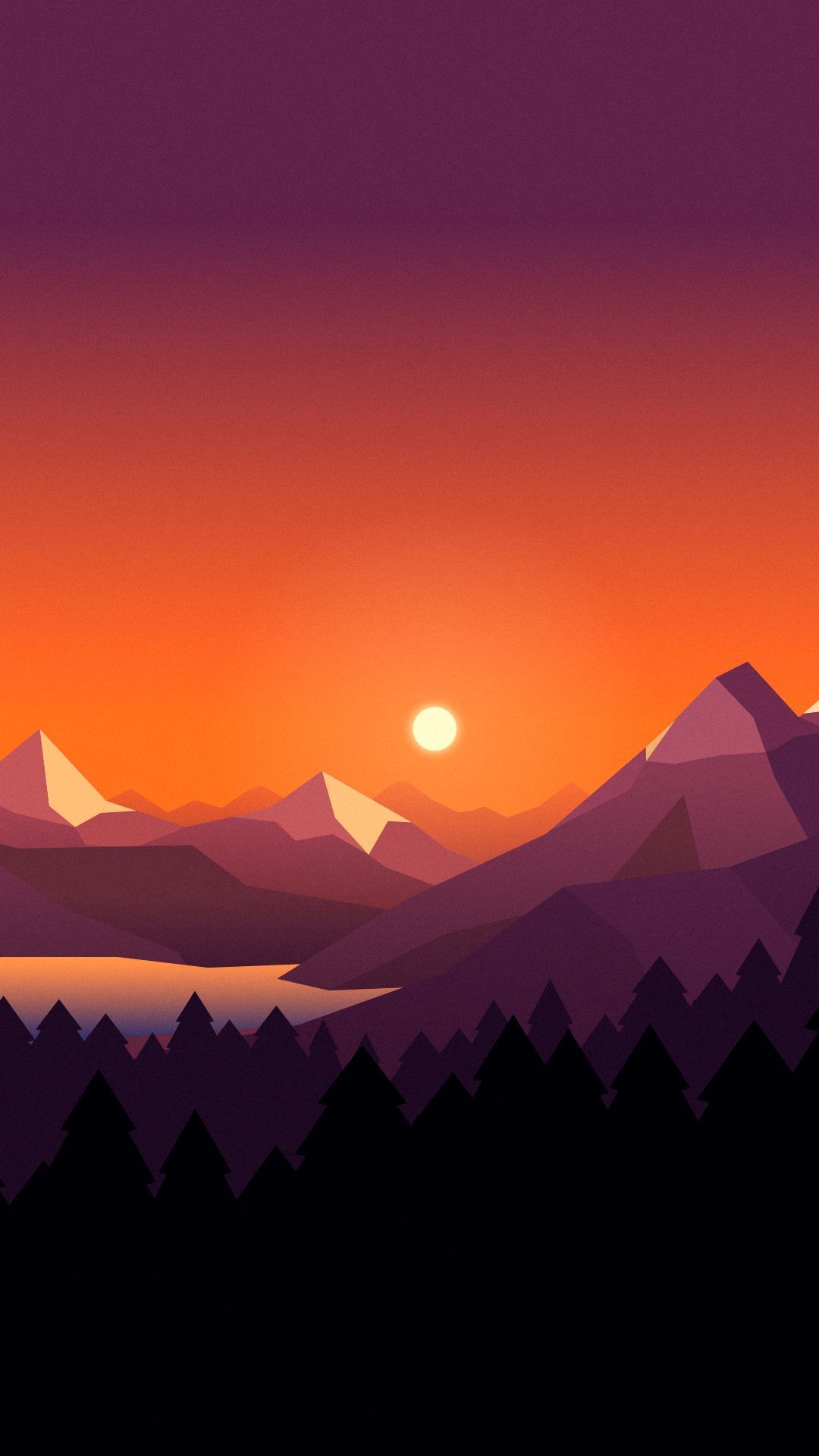 Minimalist 8K Hd Sunset Wallpapers