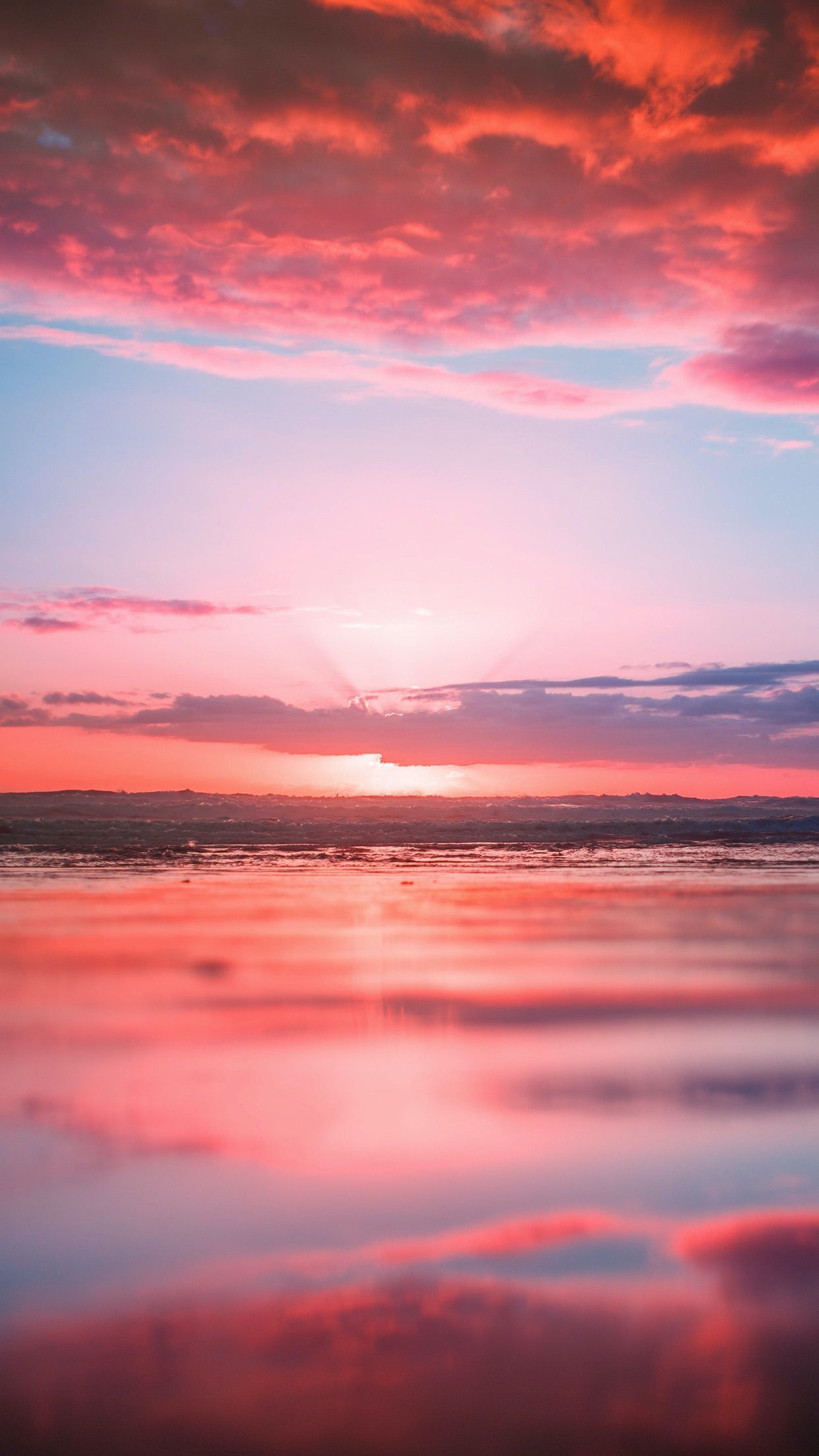 Misty Pink Sunset Wallpapers