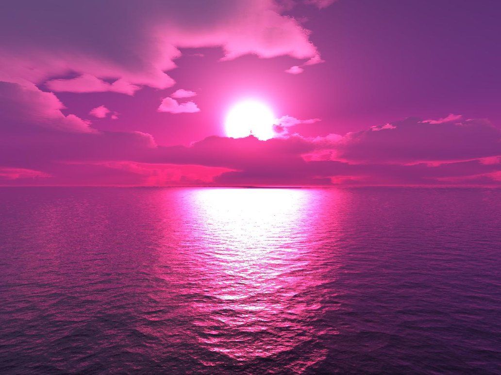 Misty Pink Sunset Wallpapers