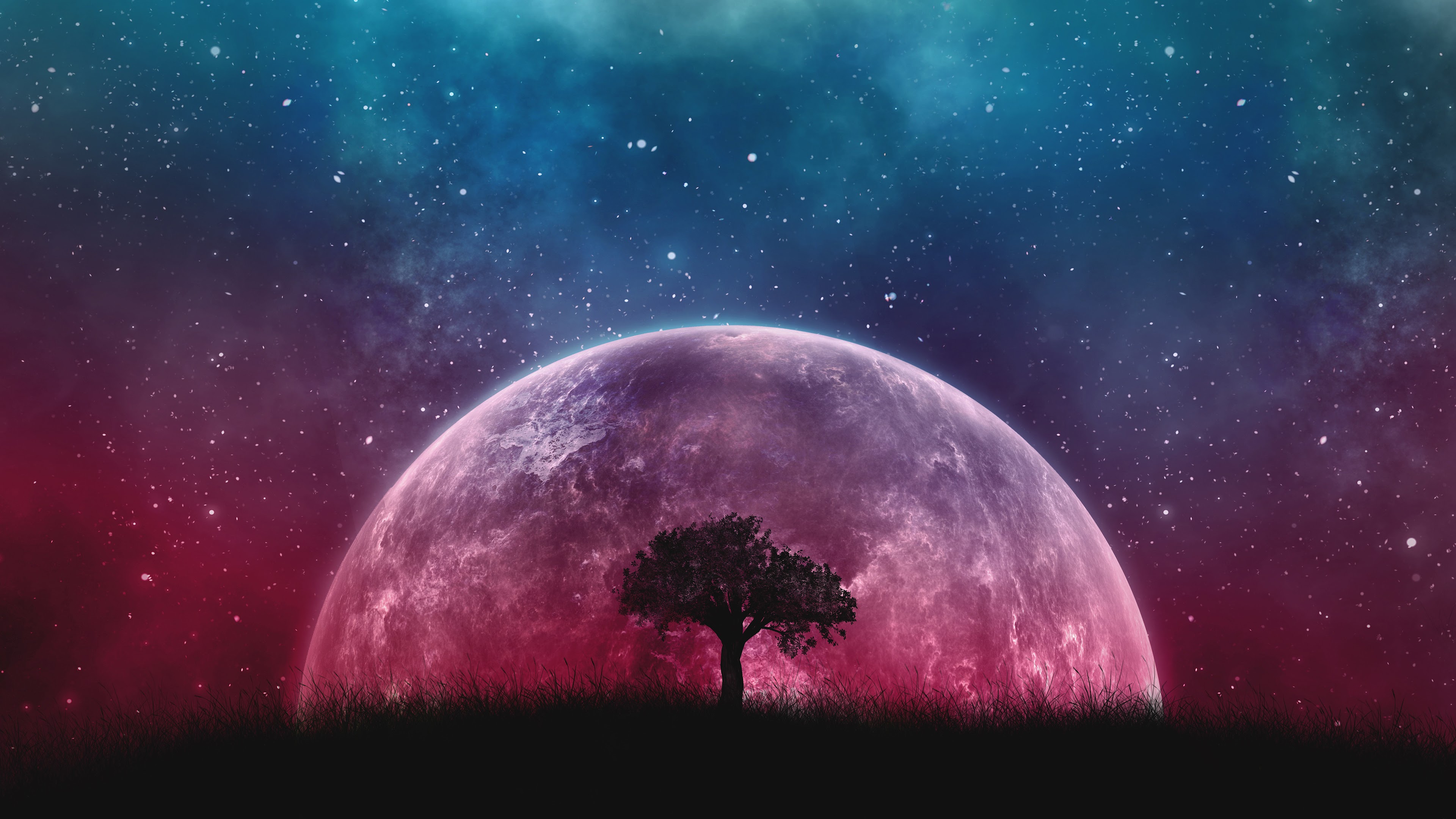 Moon Night Hd Landscape Wallpapers