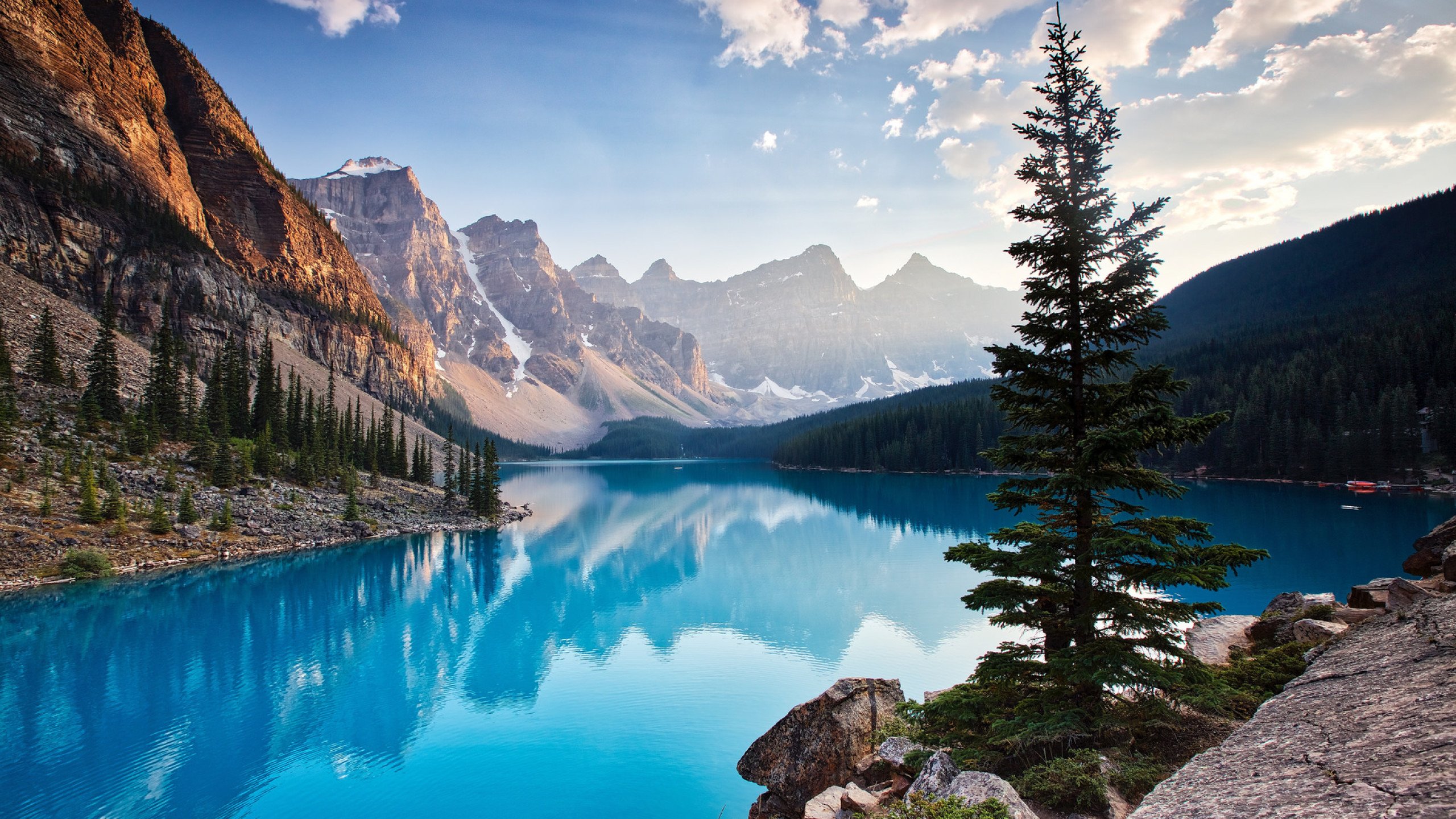 Moraine Lake South Channel Wallpapers