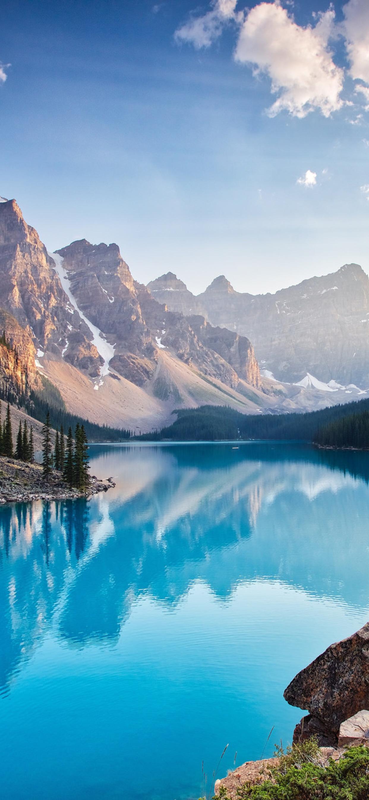 Moraine Lake South Channel Wallpapers