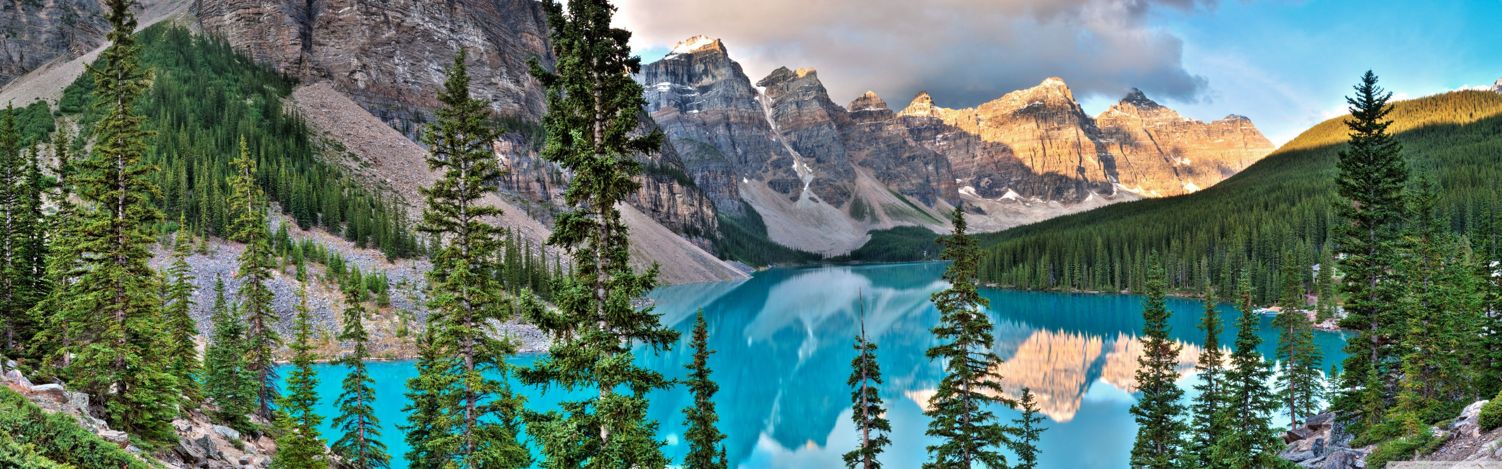 Moraine Lake South Channel Wallpapers