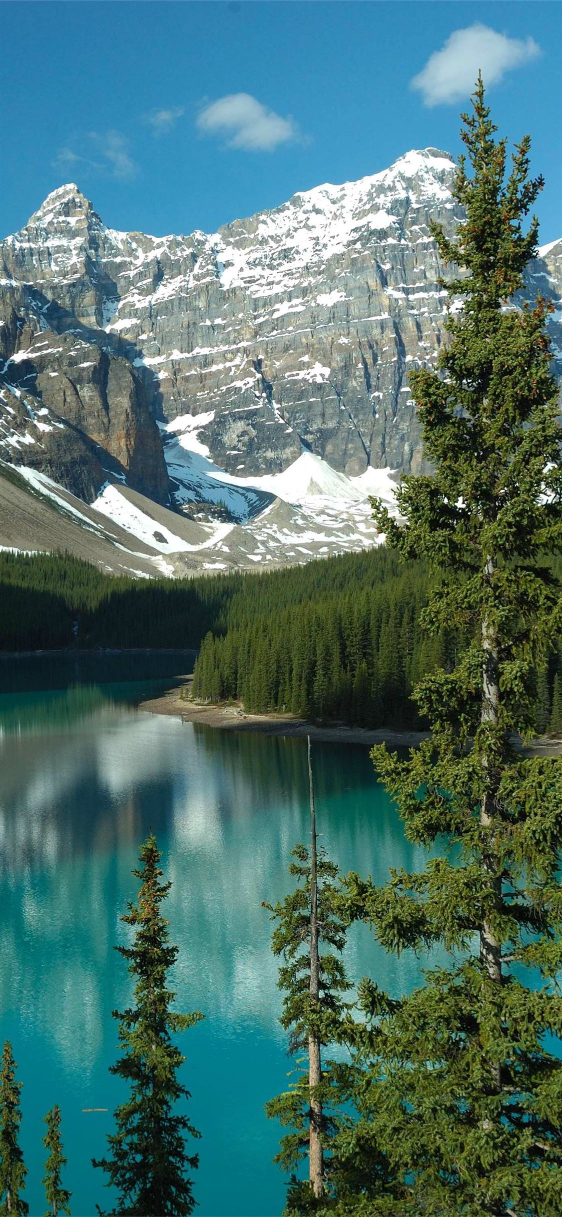 Moraine Lake South Channel Wallpapers