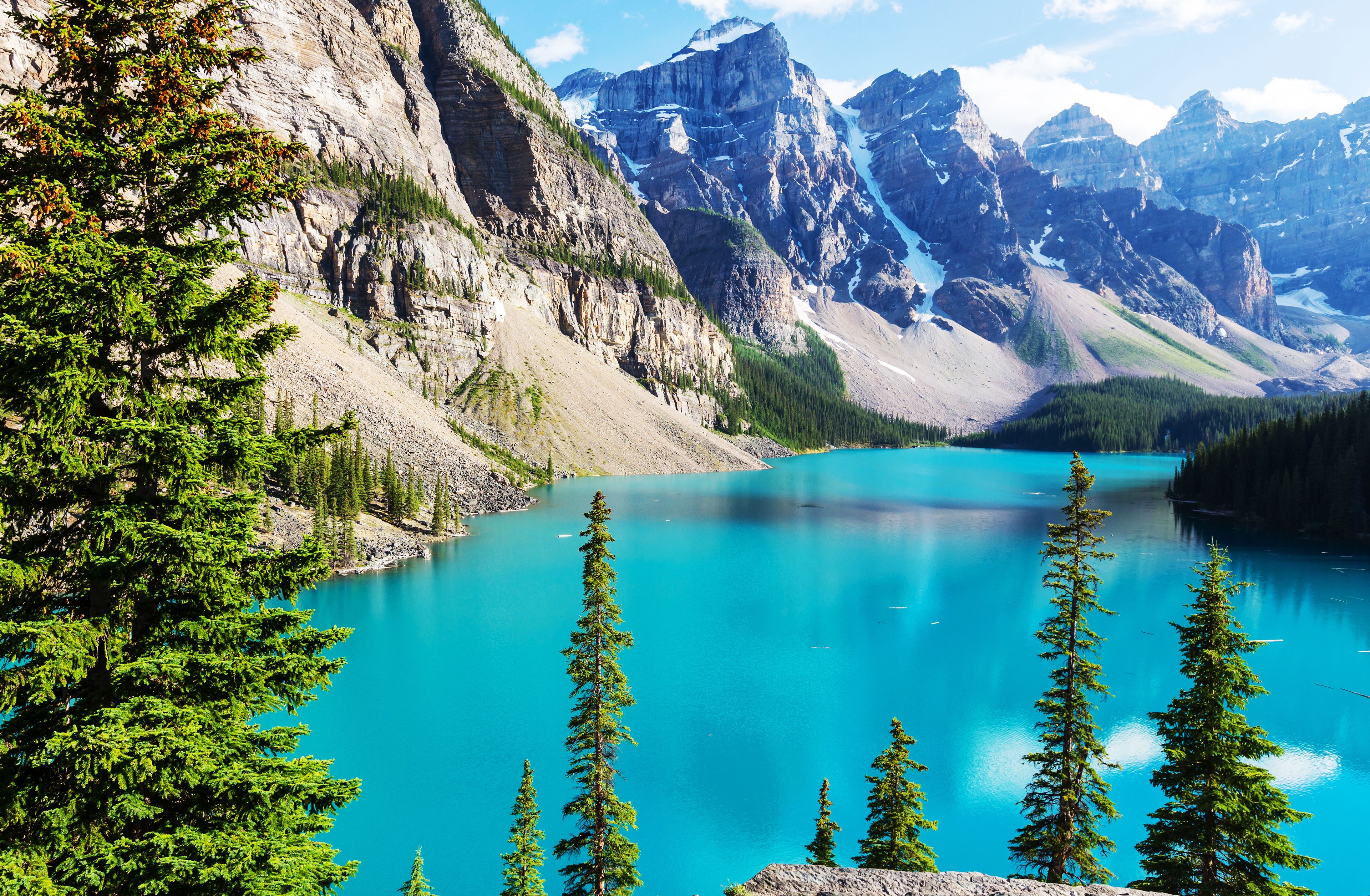 Moraine Lake South Channel Wallpapers