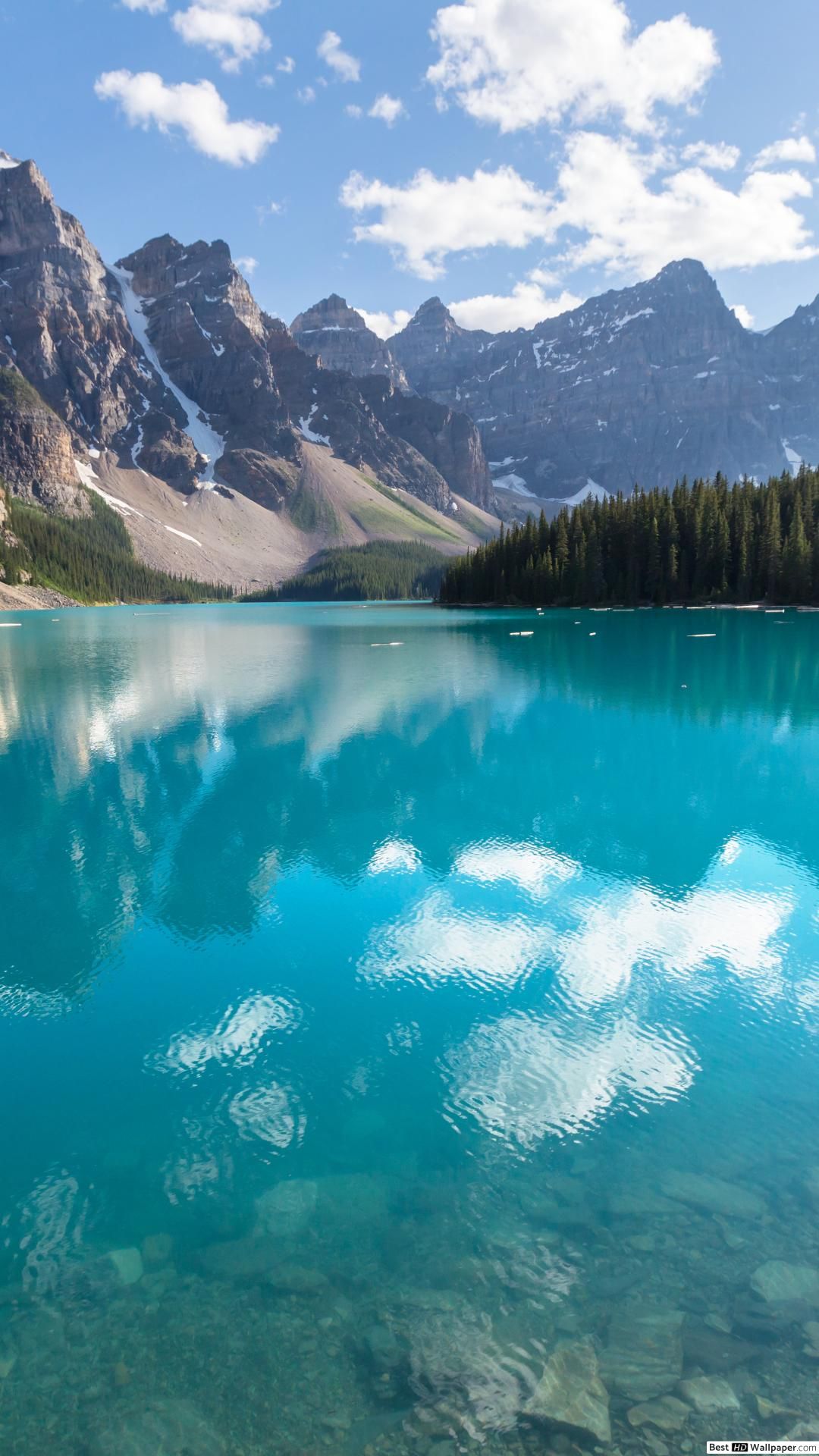 Moraine Lake South Channel Wallpapers