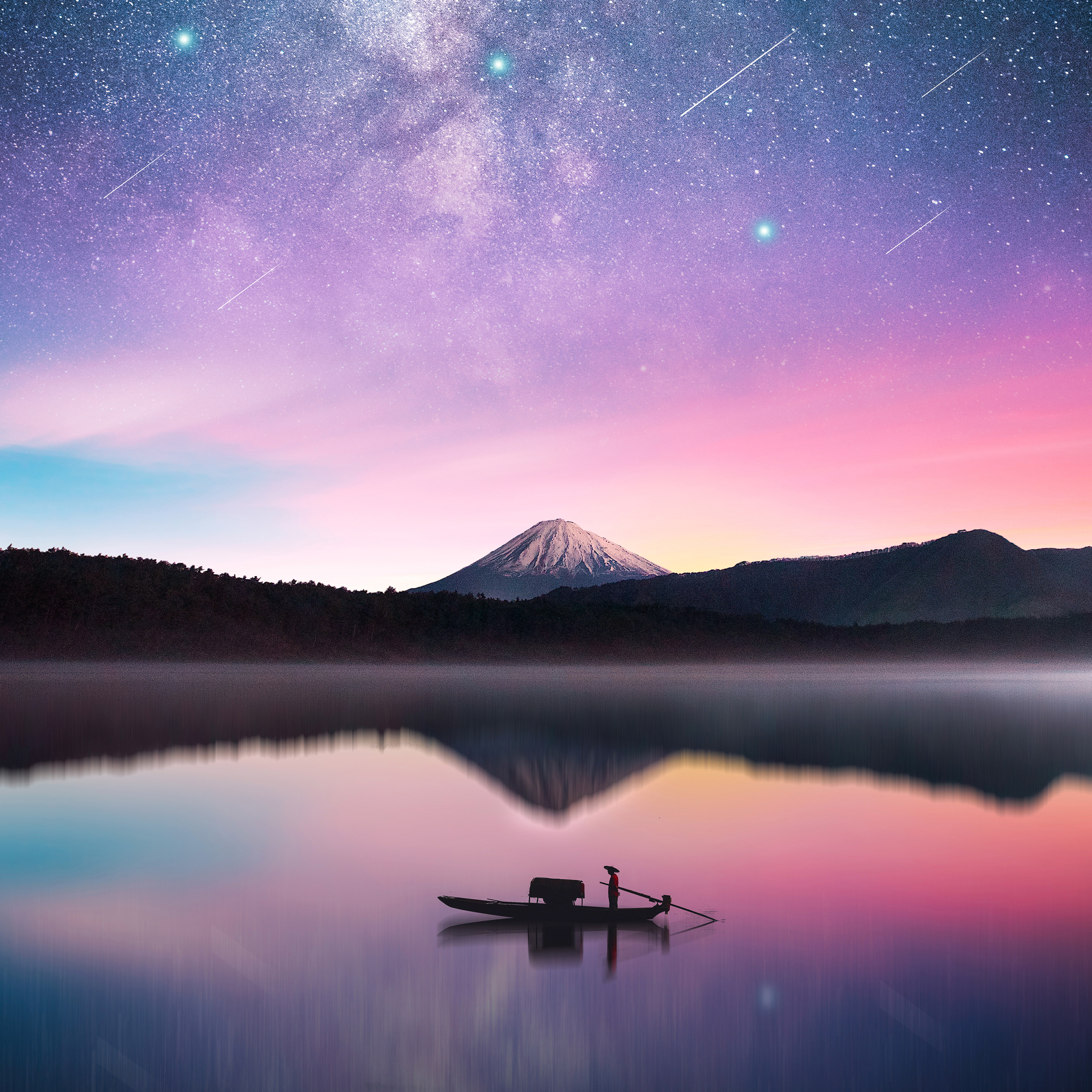 Mount Fuji Nightscape Wallpapers