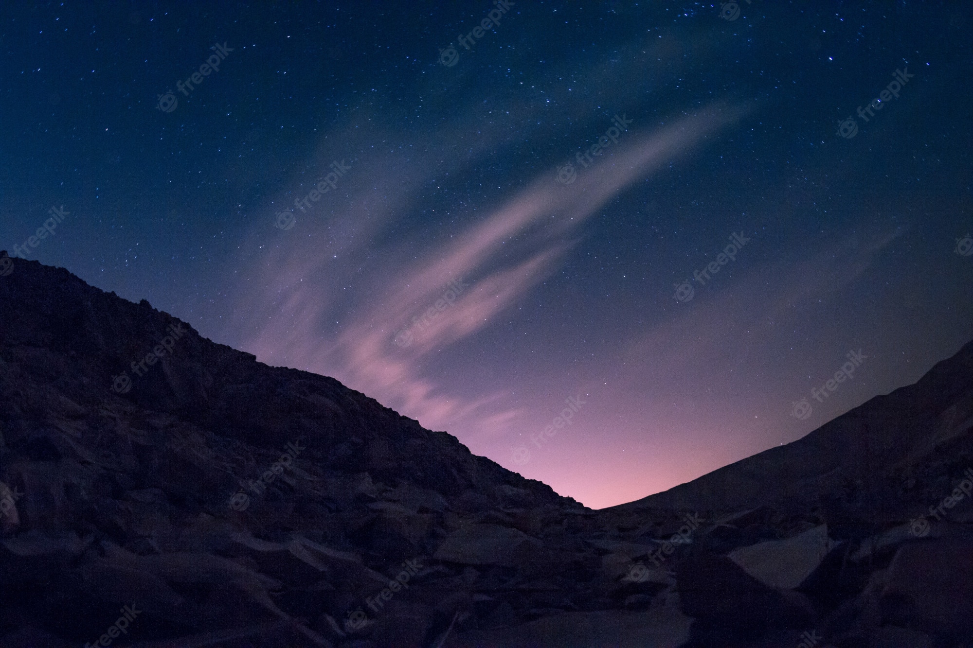 Mount Hood Above The Clouds At Night Wallpapers