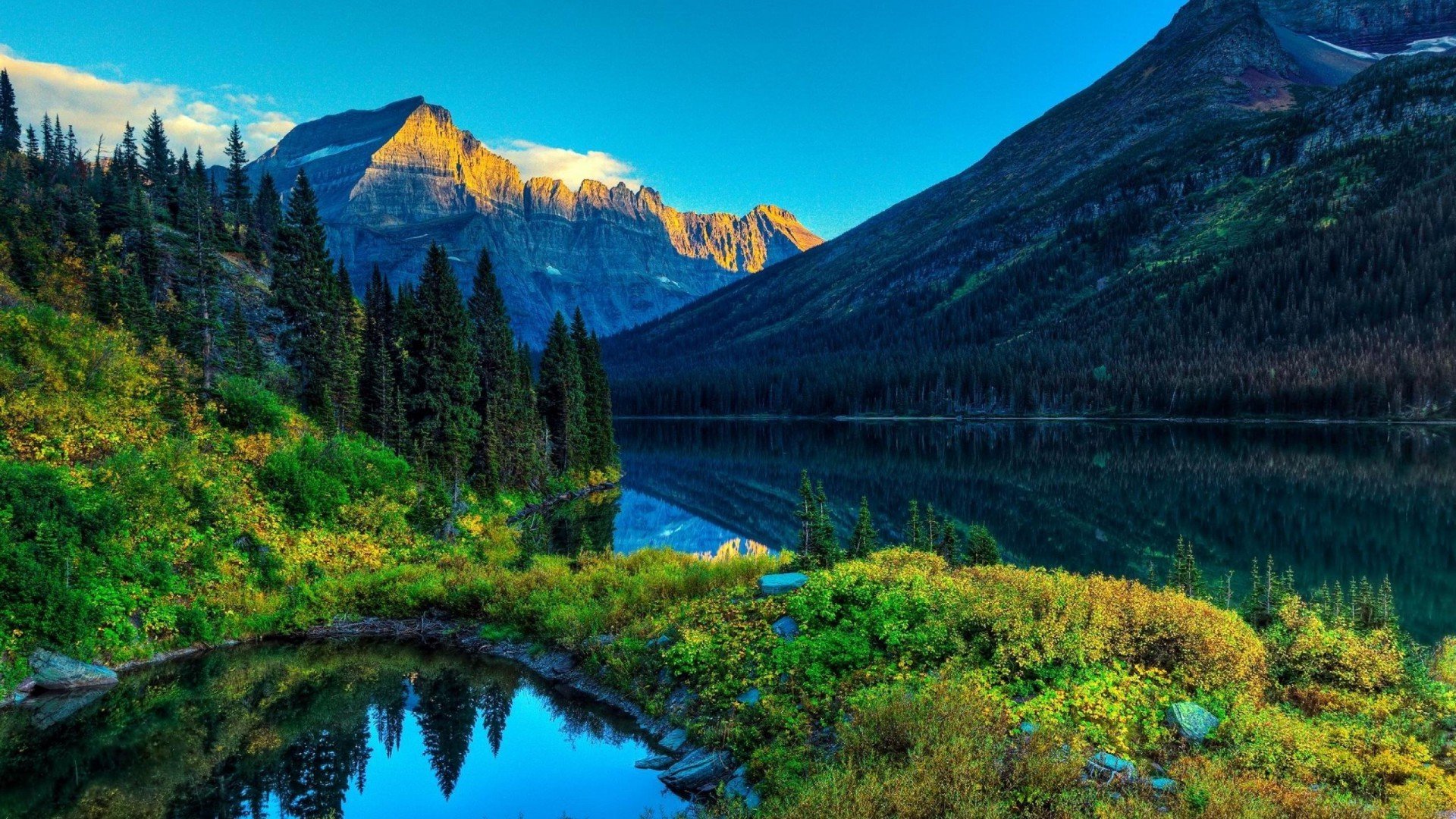 Mountain Lake Landscape Wallpapers